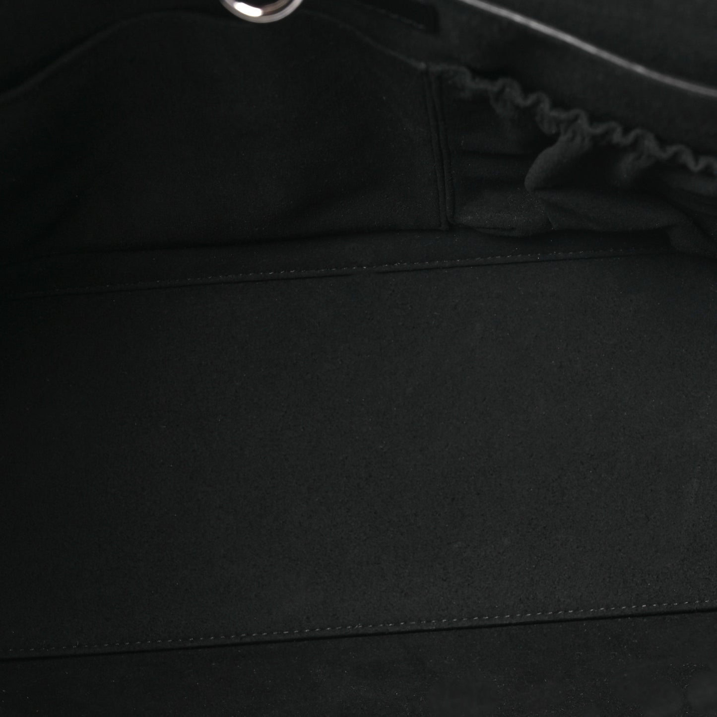 Calfskin Crocodile Embossed Medium Shark Lock Satchel Black