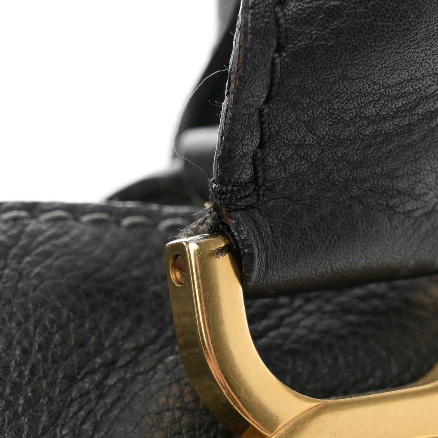 Calfskin Medium Marcie Satchel Black