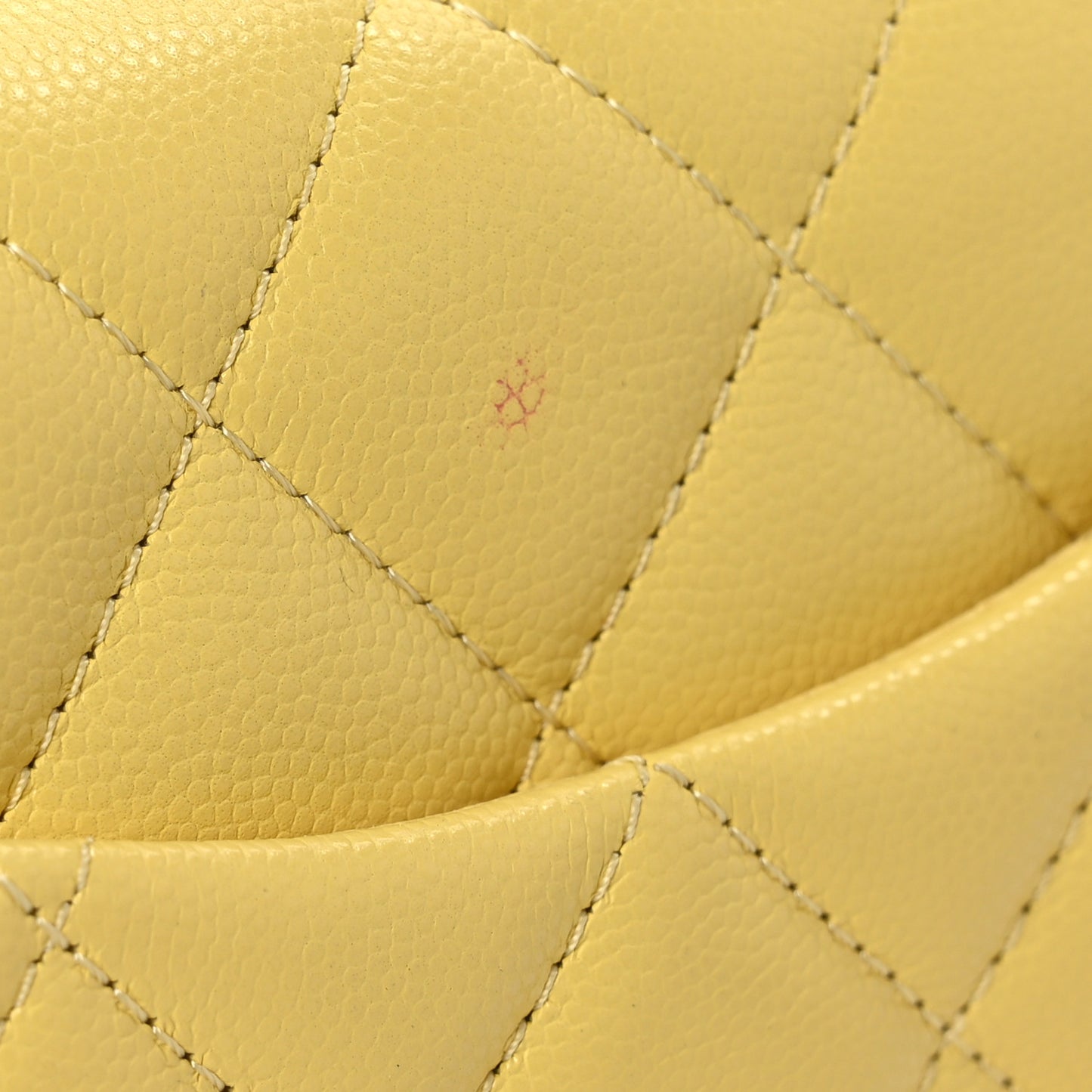 Caviar Quilted Mini Sweet Classic Flap Yellow