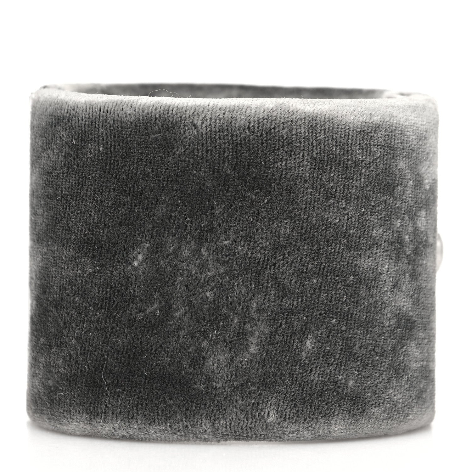 Chanel Velvet CC Cuff Silver Grey 3 of 7