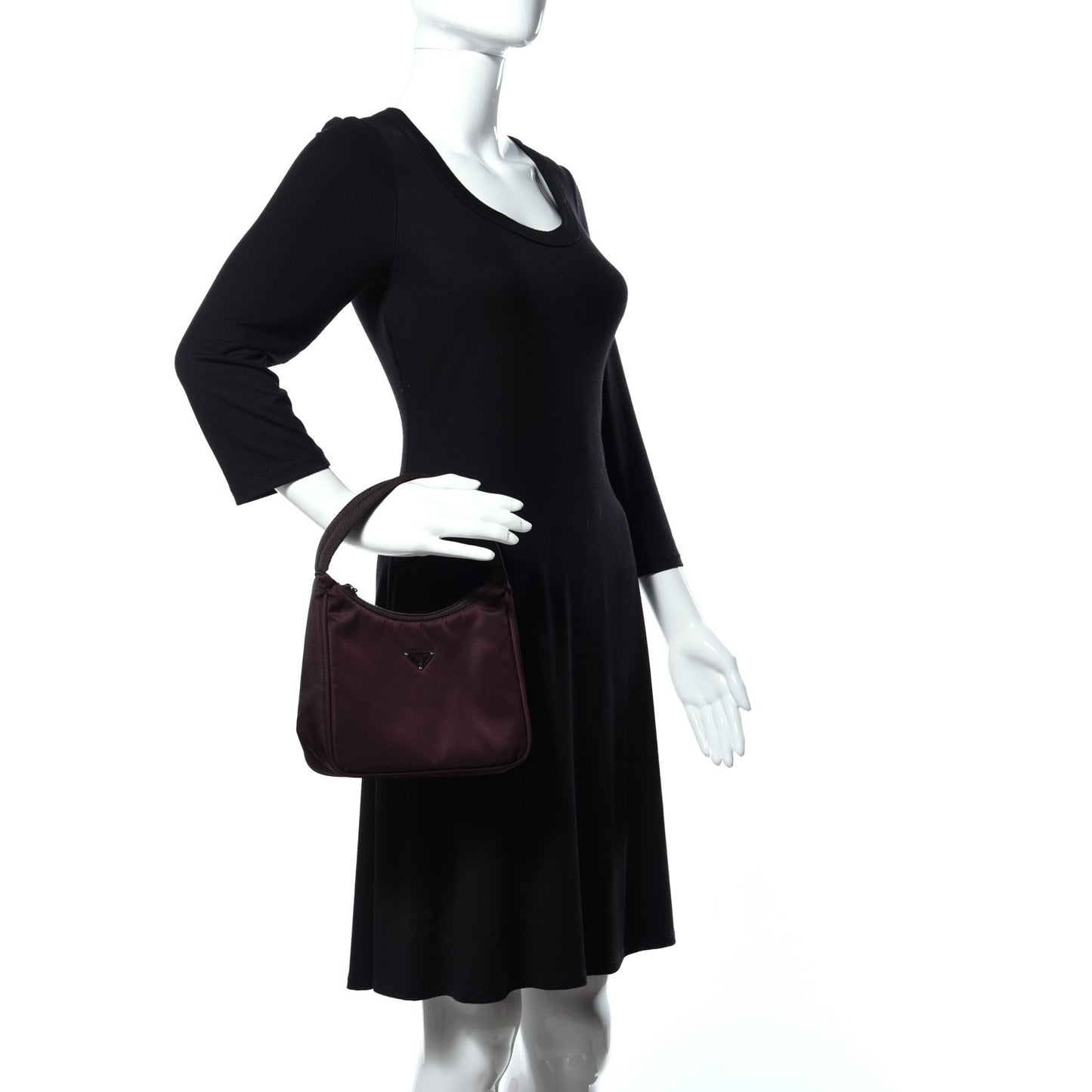 Nylon Vela Shoulder Bag Prugna