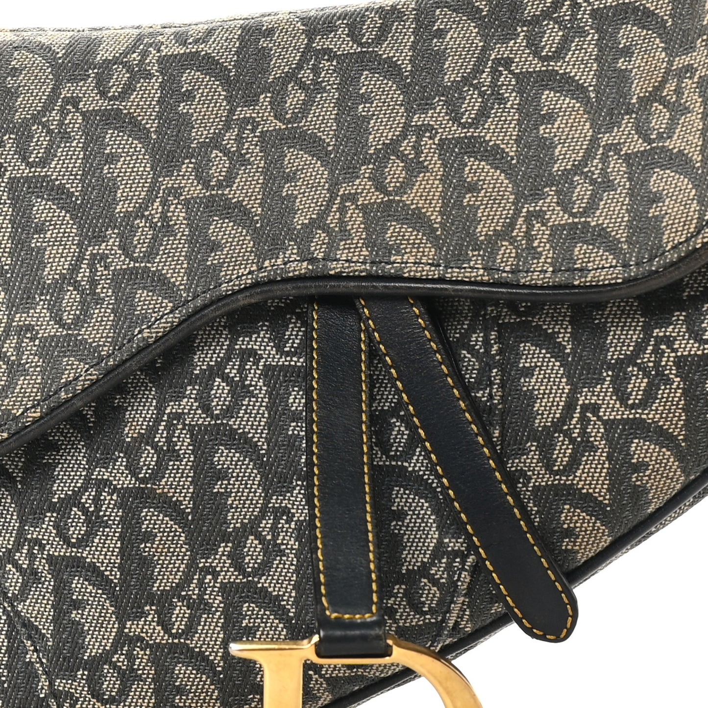Monogram Saddle Bag Blue