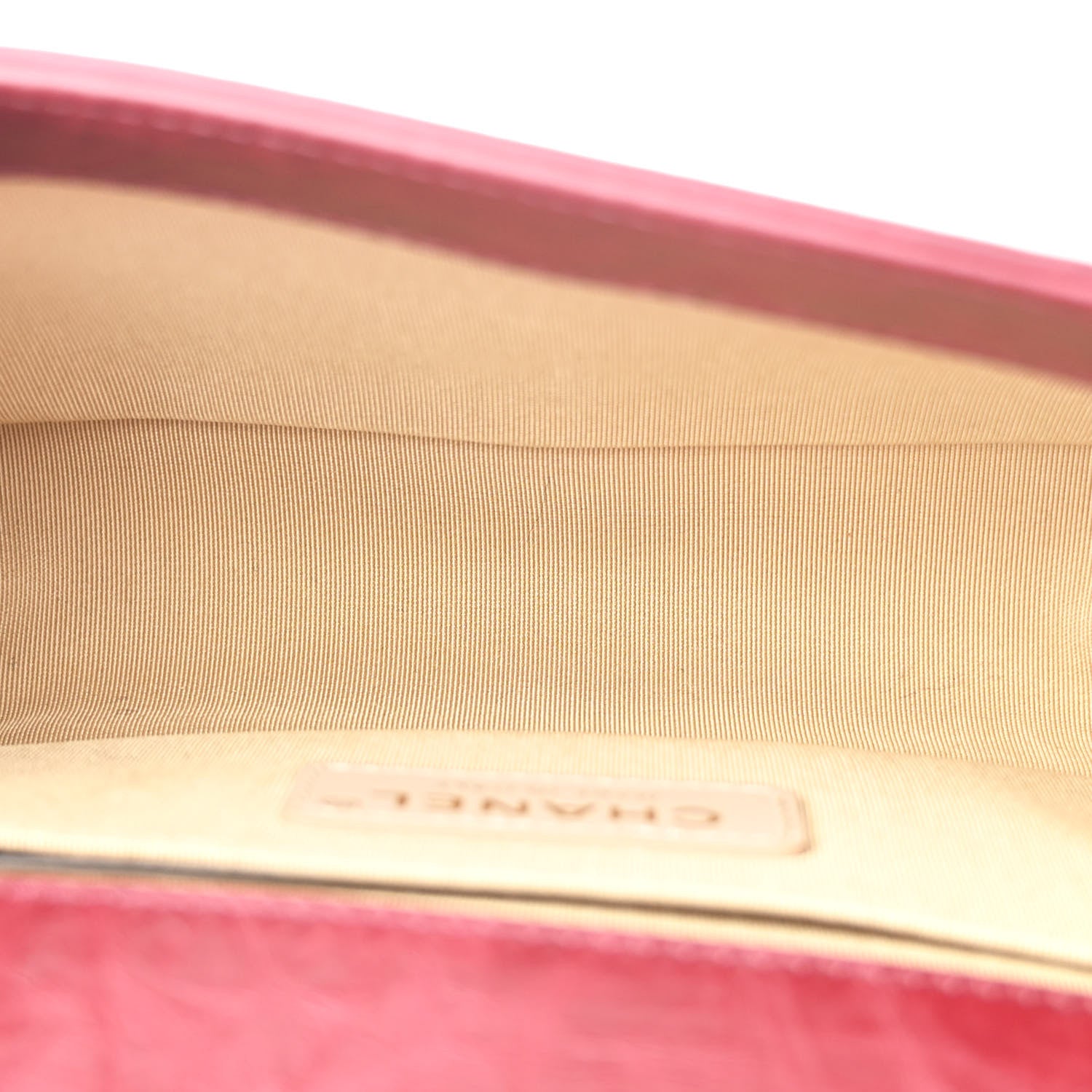 Chanel Crumpled Calfskin Chevron Small Chain Boy Flap Burgundy 5 of 11