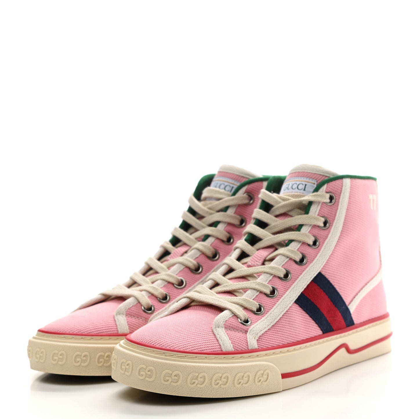 Canvas Web Womens 1977 Tennis High Top Sneakers 36.5 Wild Rose Mystic White