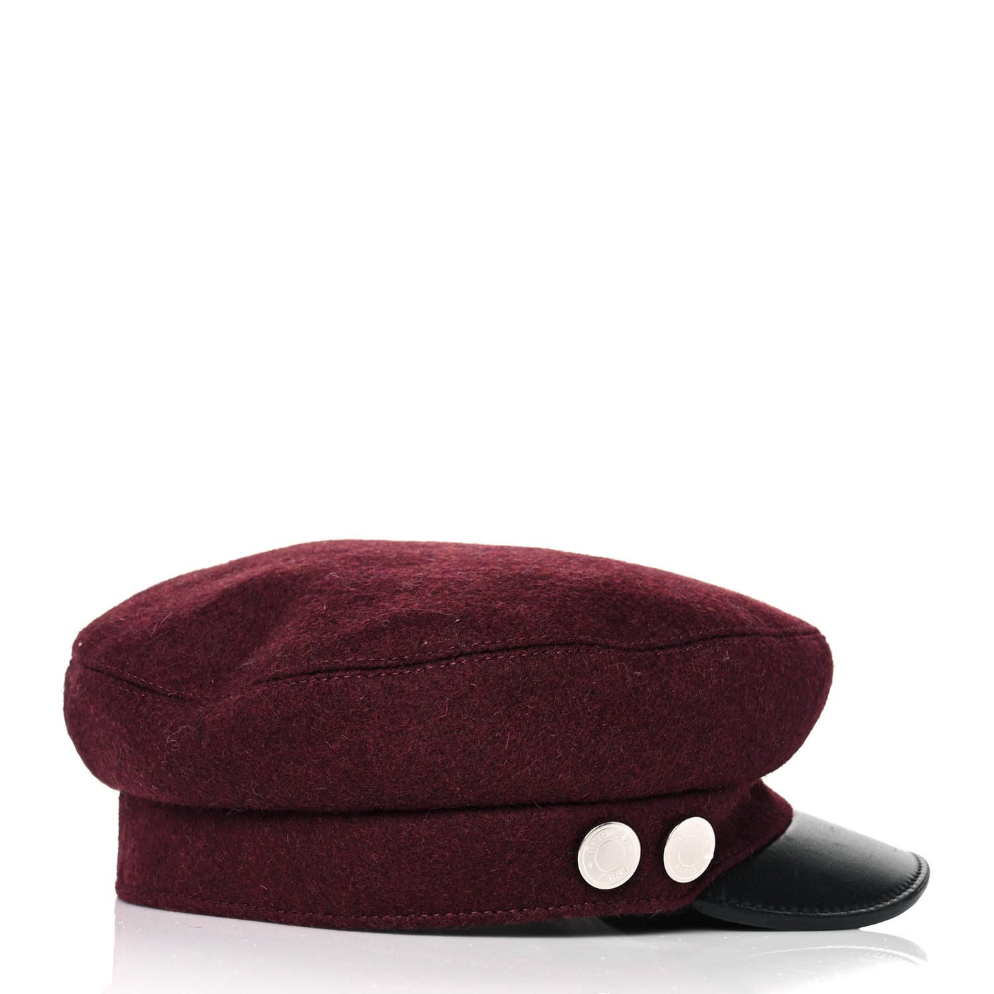 Glossy Lambskin Wool Womens Vauban Cap 57