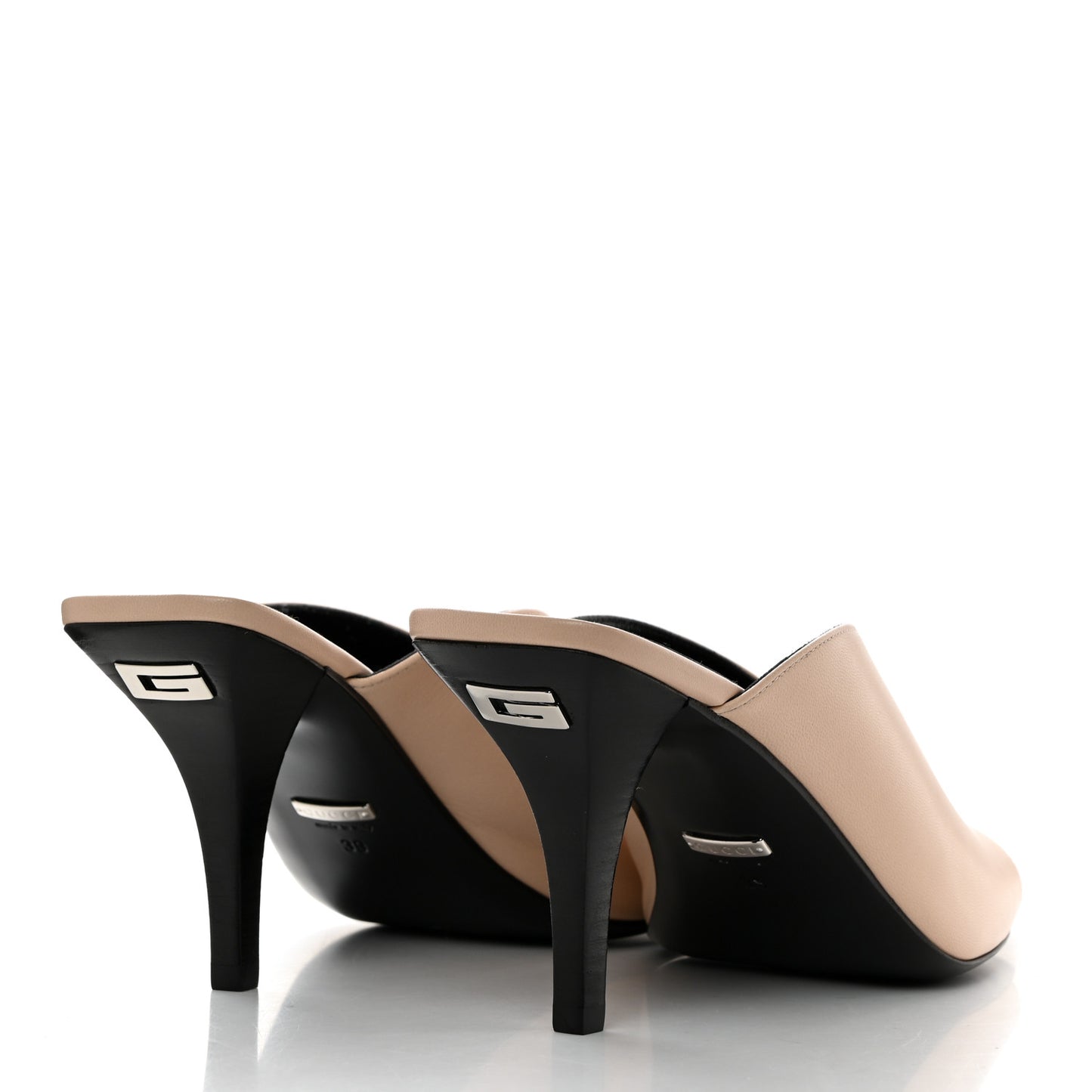 Malaga Kid Square G Slide Sandals 39 Skin Rose