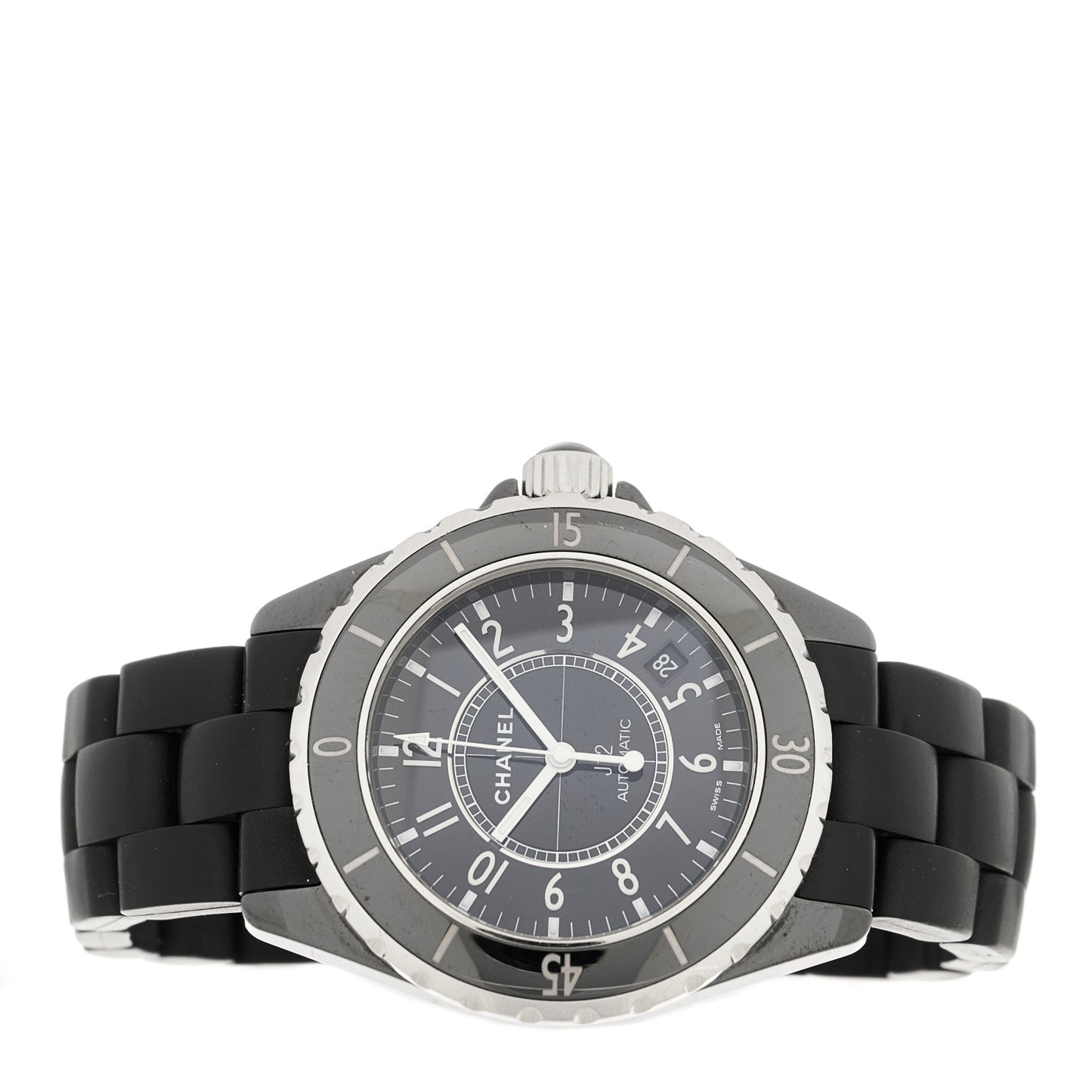 Stainless Steel Ceramic 38mm J12 Automatic Watch Black