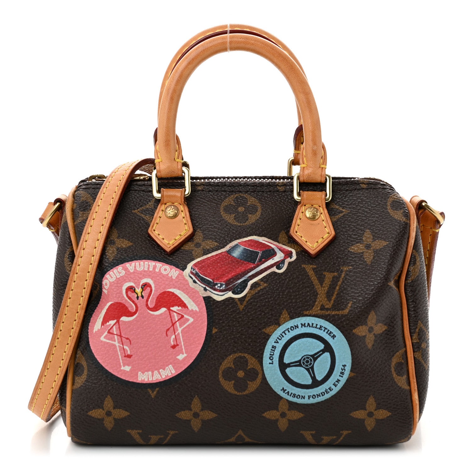 Louis Vuitton Monogram World Tour Nano Speedy 1 of 10
