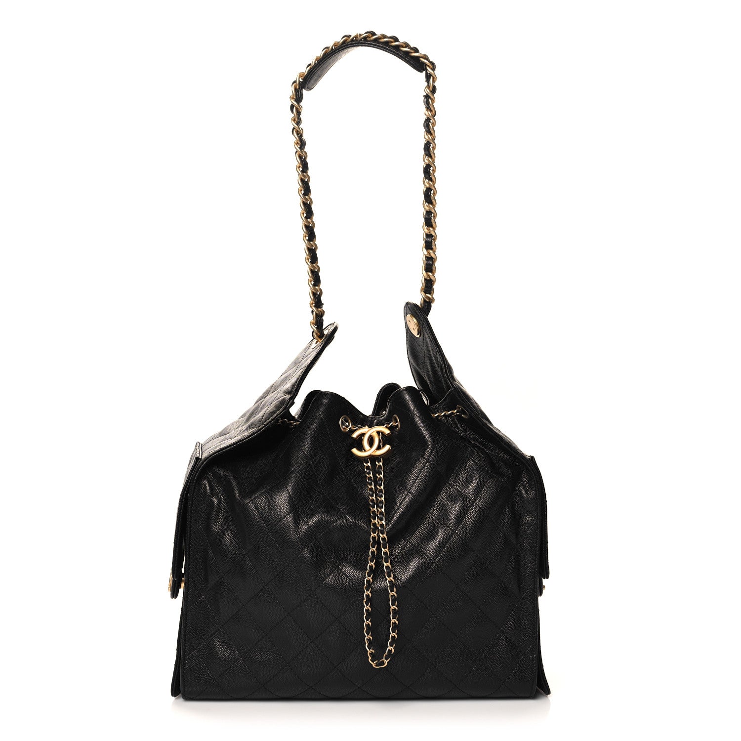 Chanel Caviar Quilted Medium Chanel 25 Handbag Black 1657498