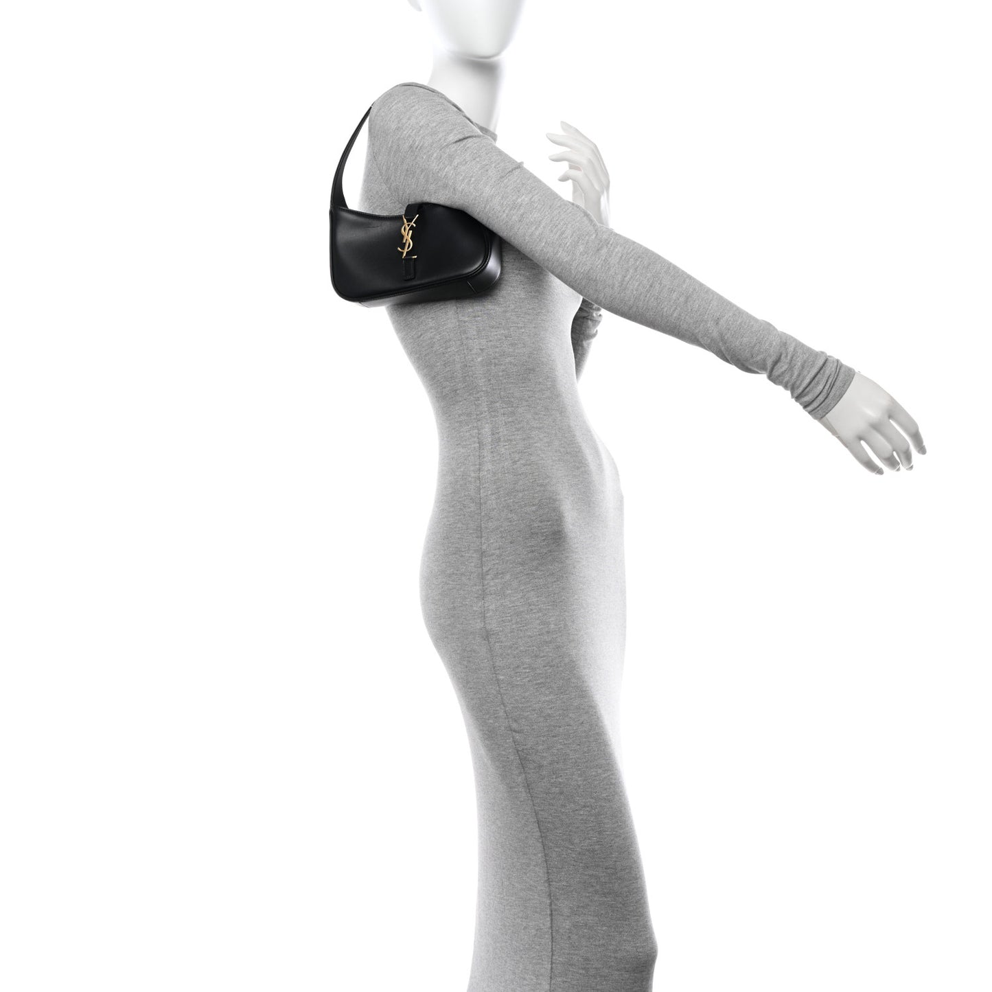 Smooth Calfskin Le 5 A 7 Mini Hobo Black