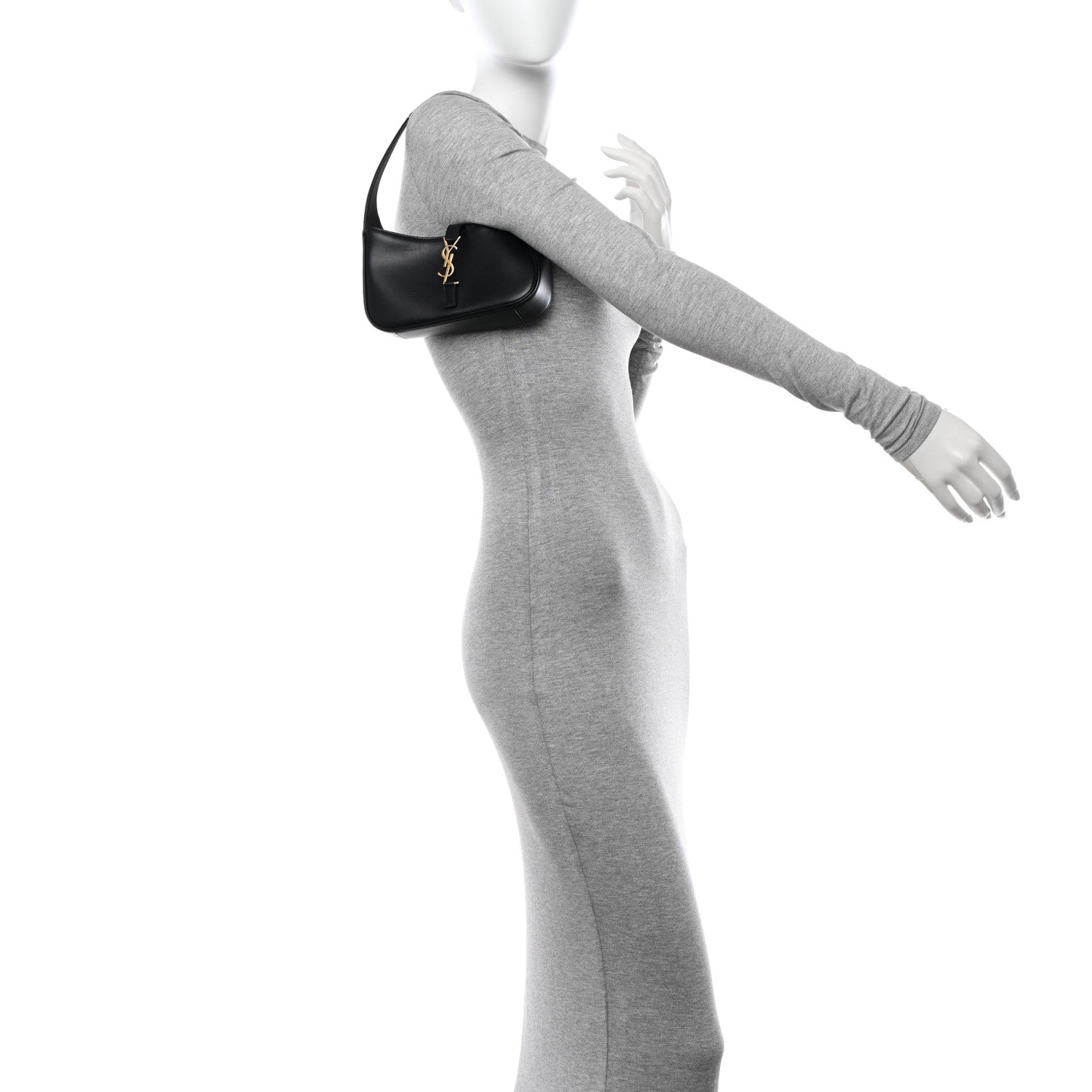 Saint Laurent Smooth Calfskin Le 5 A 7 Mini Hobo Black 3 of 11