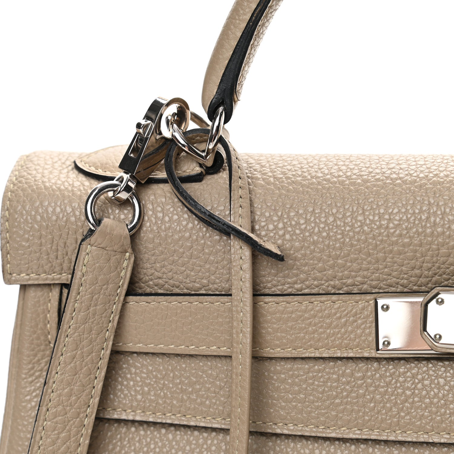 Hermes Togo Kelly Retourne 35 Gris Tourterelle 16 of 17