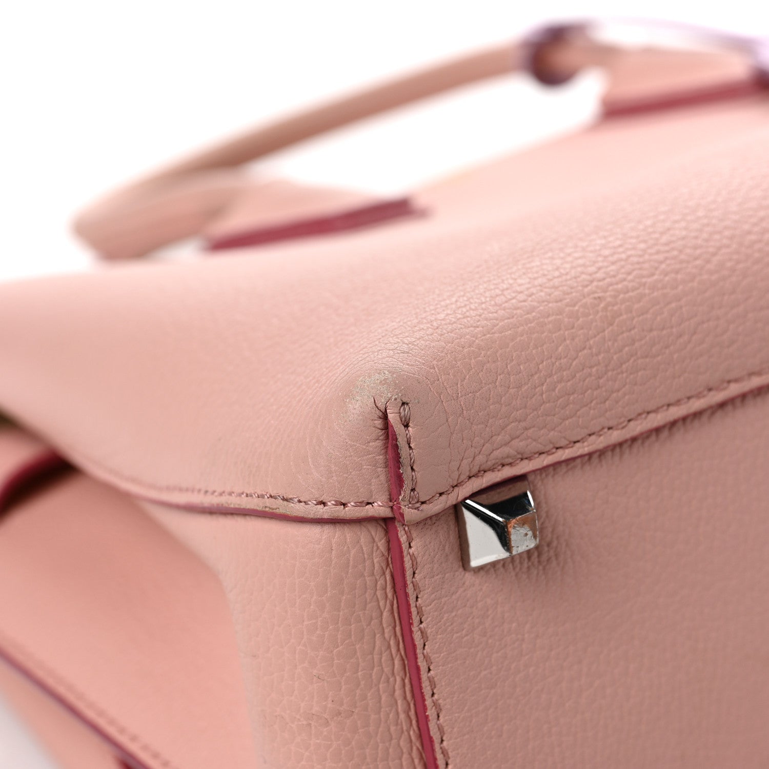 MCM Grained Calfskin Medium Milla Tote Pink Blush 10 of 12