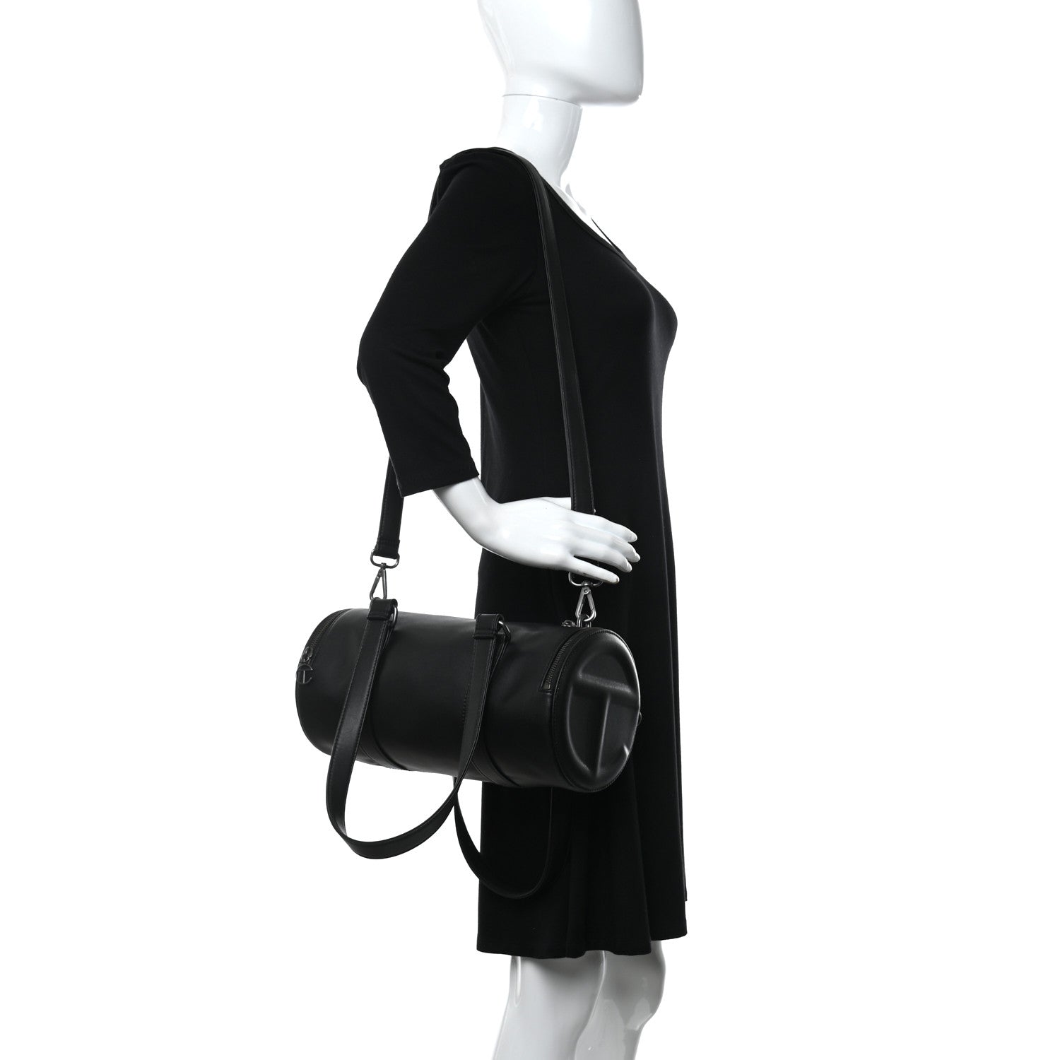 Telfar Vegan Leather Medium Duffle Black 2 of 12