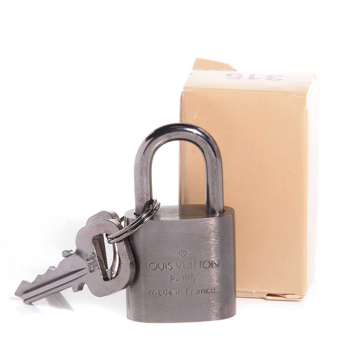 Brushed Titanium Lock and Key Set