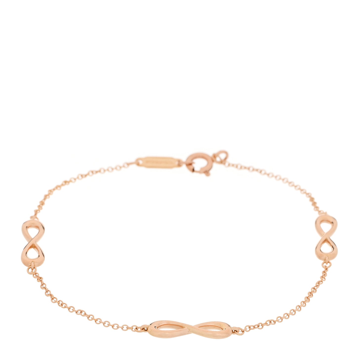 18K Rose Gold Infinity Endless Bracelet