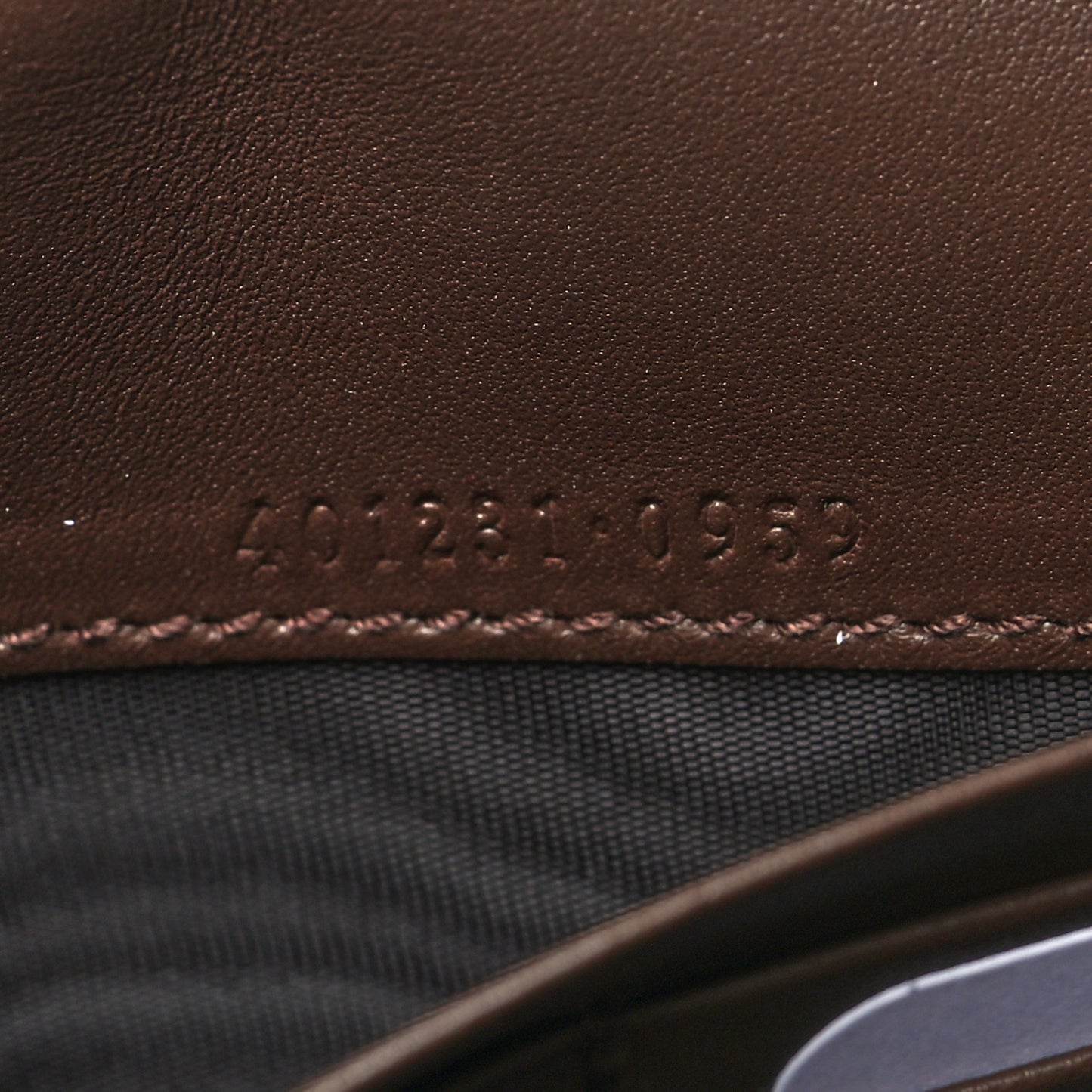 Velvet GG Monogram Mini Dionysus Chain Wallet Brown