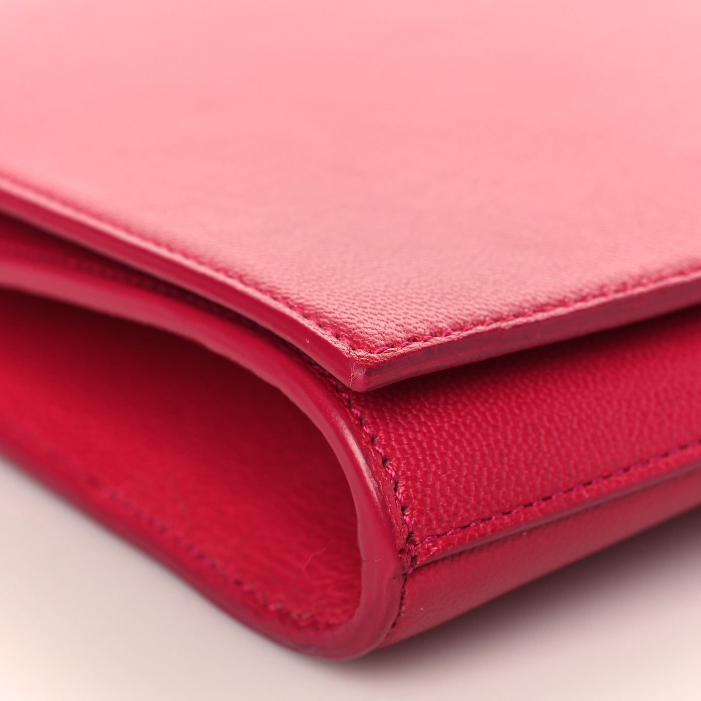Calfskin Monogram Large Belle De Jour Clutch Fuchsia