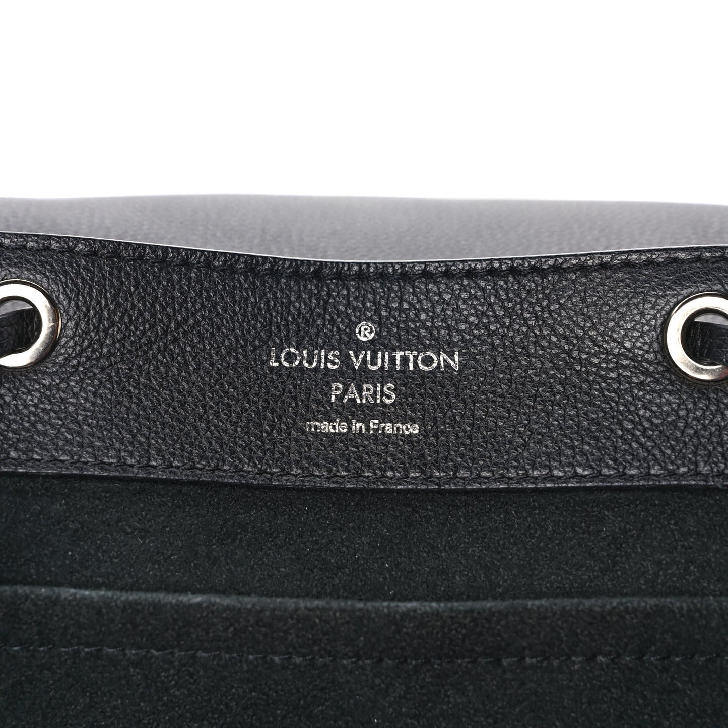Calfskin Lockme Backpack Black