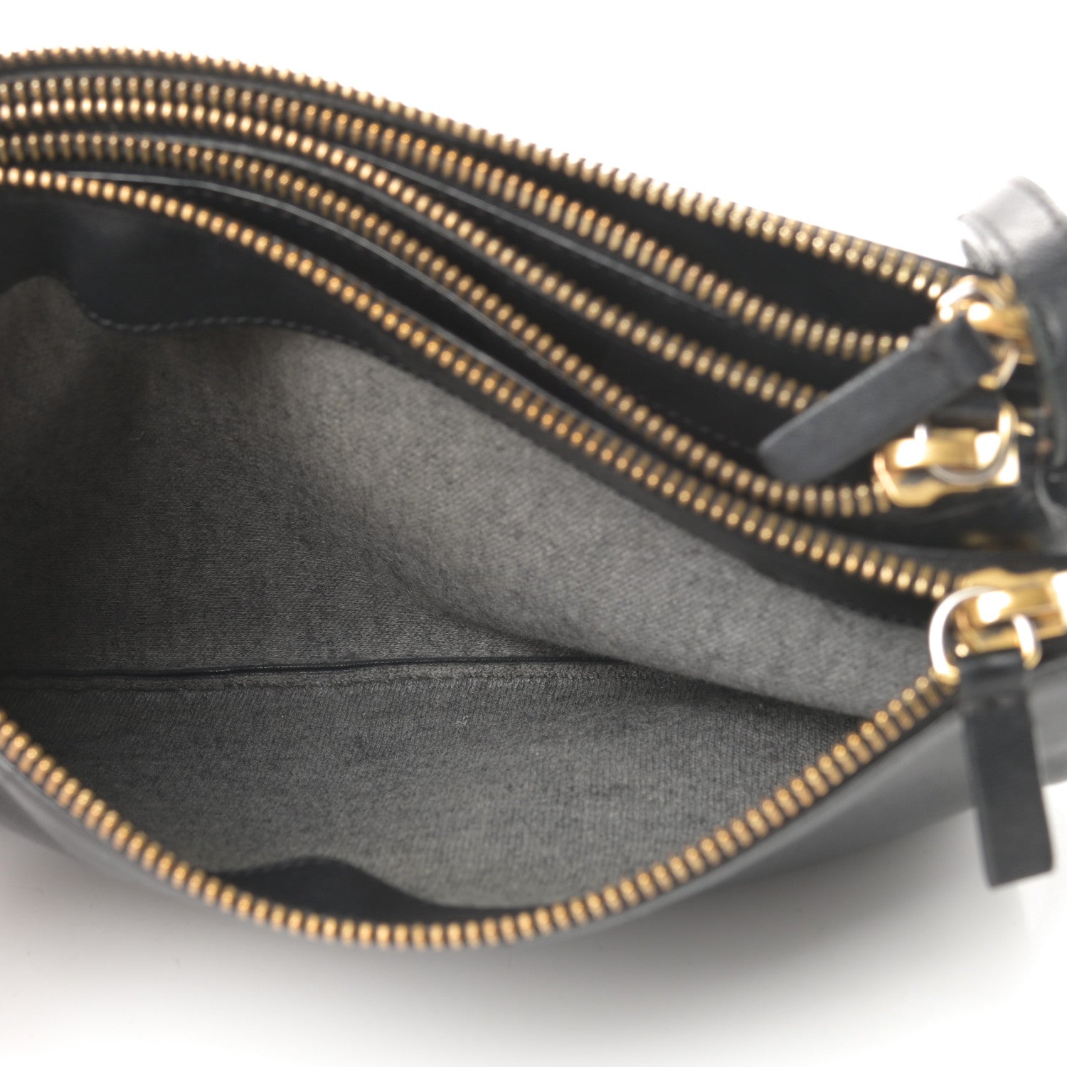Celine Lambskin Small Trio Crossbody Bag Black 7 of 16