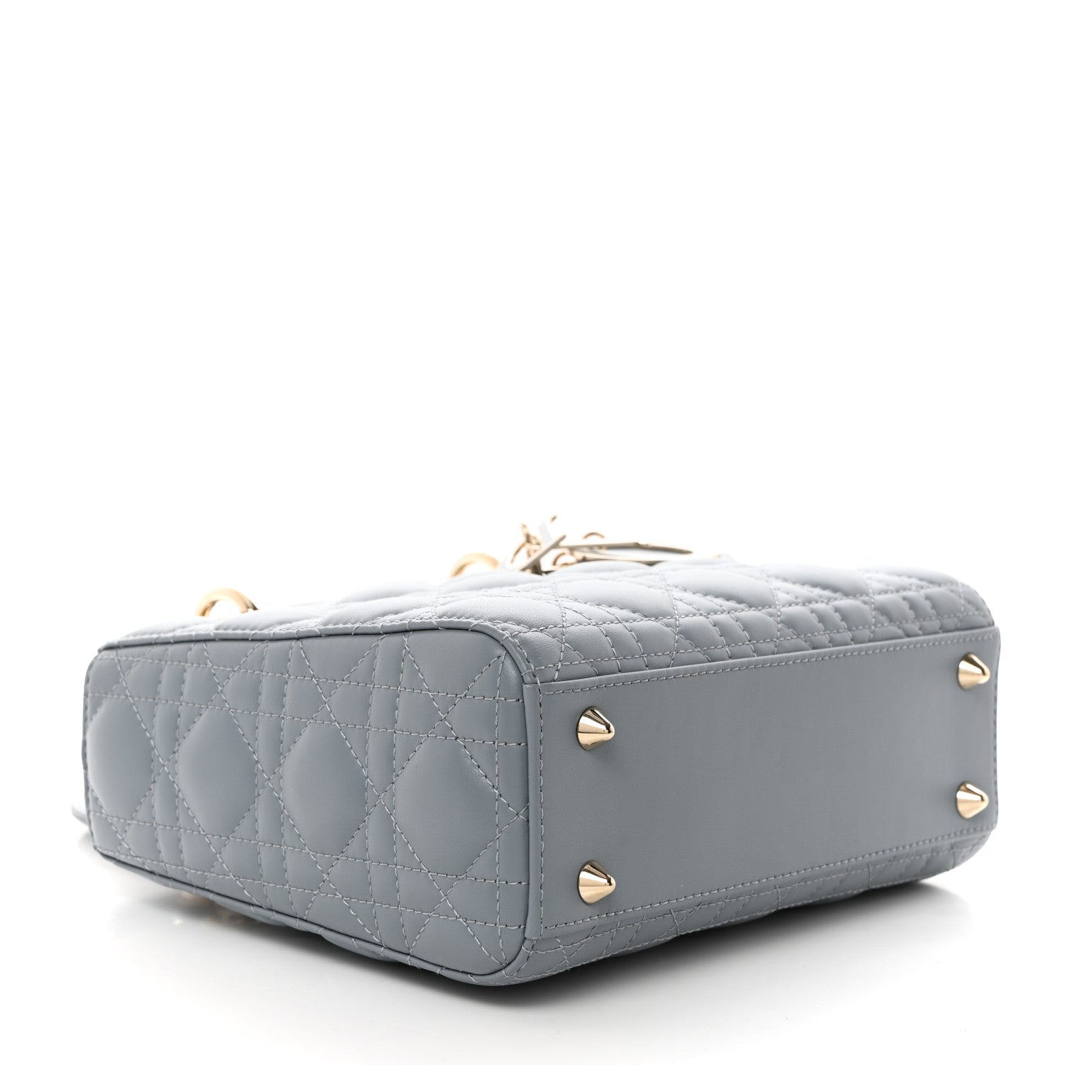 Christian Dior Lambskin Cannage Small My ABCDior Lady Dior Cloud Blue 4 of 11