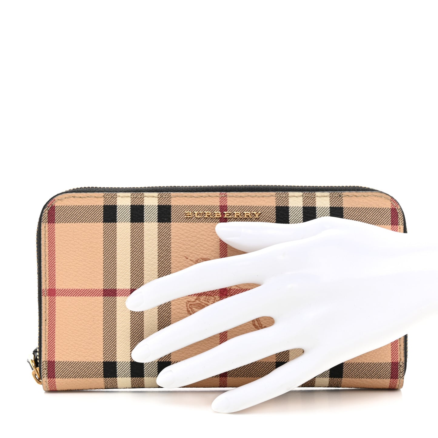Haymarket Check Large Ziggy Zip Around Wallet Black