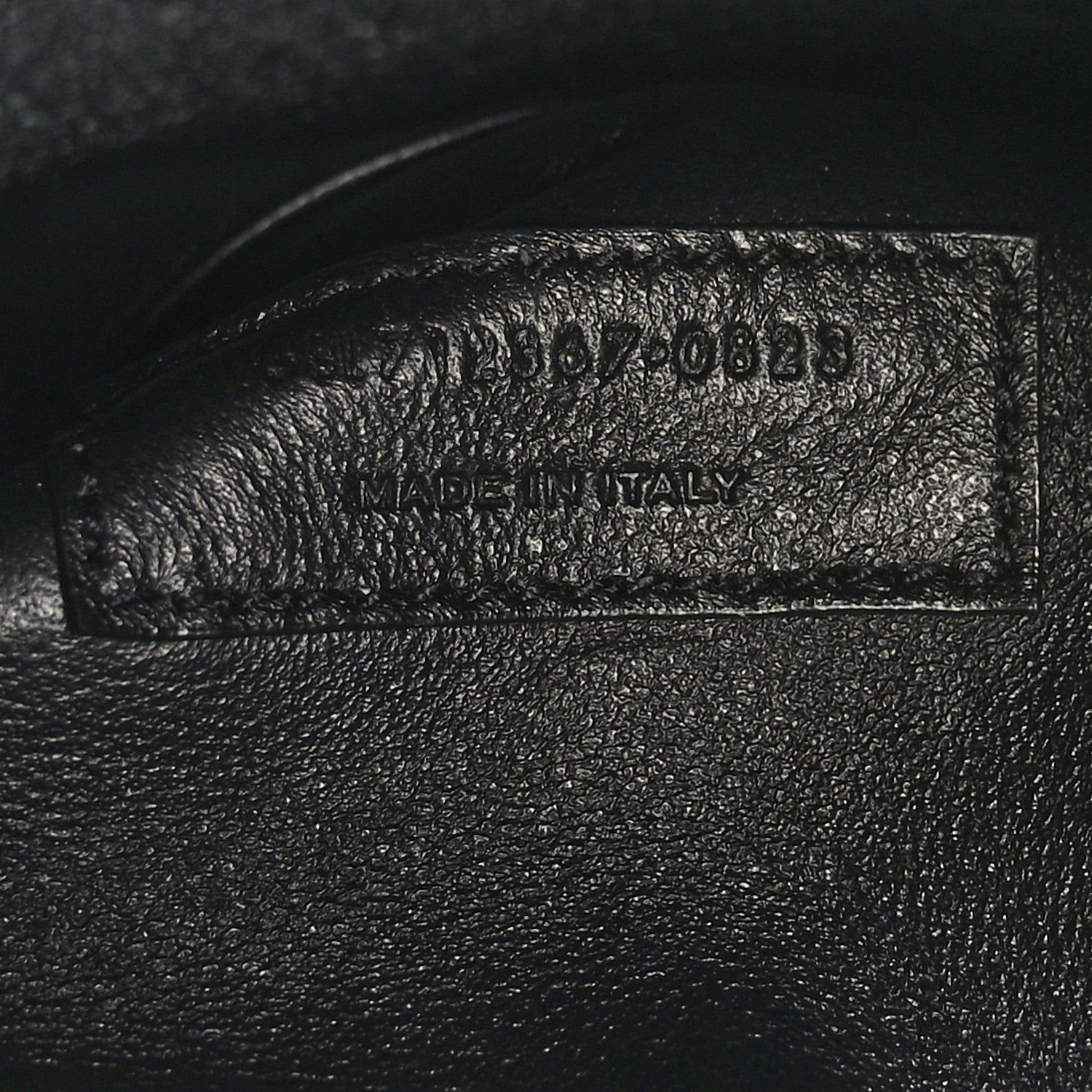 Saint Laurent Calfskin Crocodile Embossed Paris Mini Toy Shopper Tote Black 7 of 10