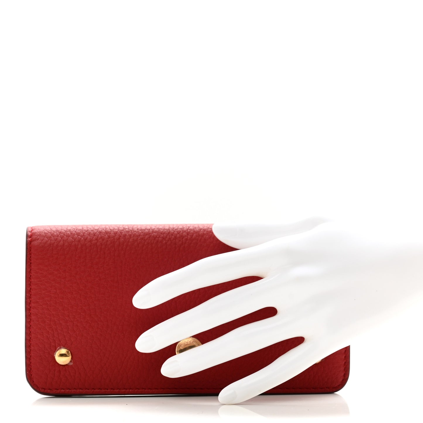 Marais Calfskin Rowe Continental Wallet Dark Carmine
