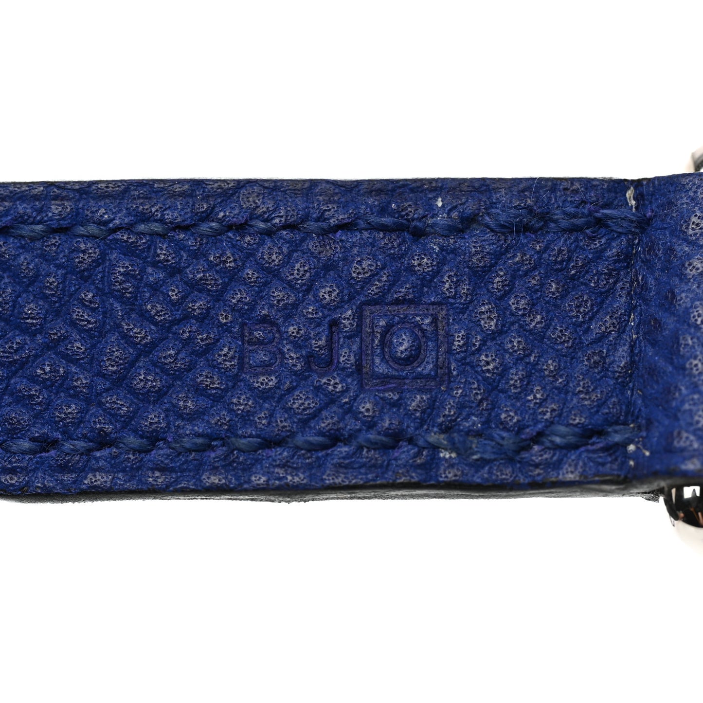 Epsom Baby Pavane Double Tour Bracelet S Bleu Electrique