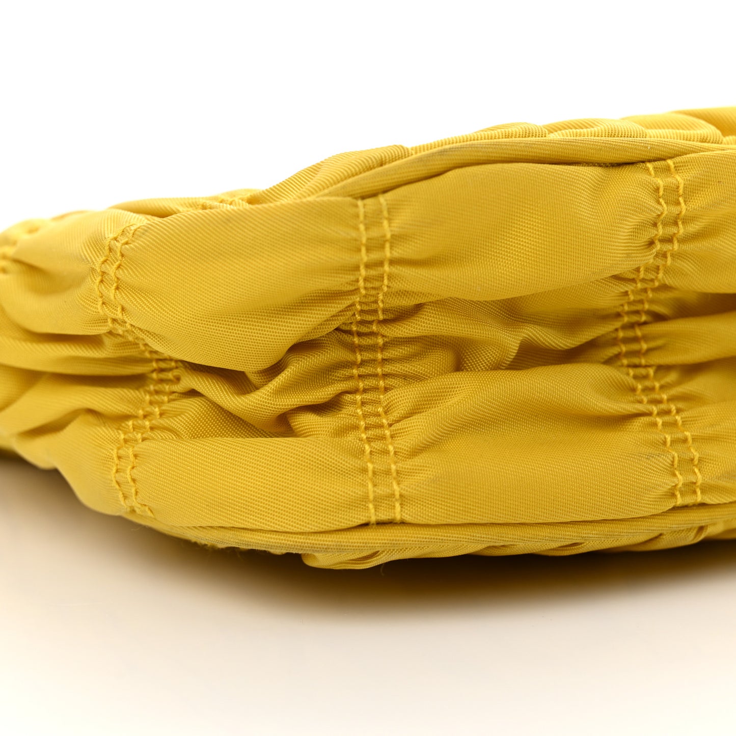 Tessuto Nylon Gaufre Shoulder Bag Giallo