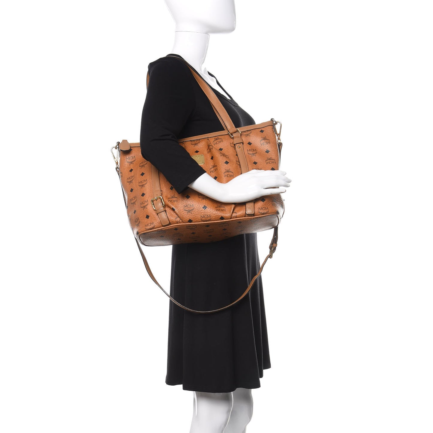 Visetos Medium Essentials Shopper Tote Cognac