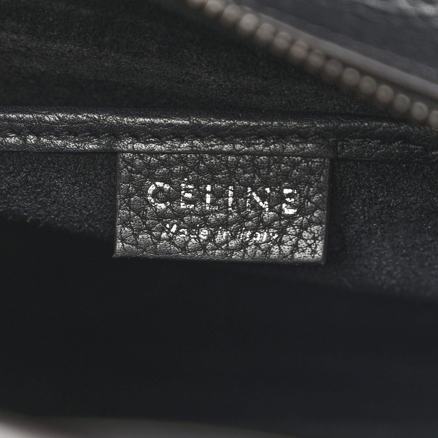 Drummed Calfskin Nano Luggage Black