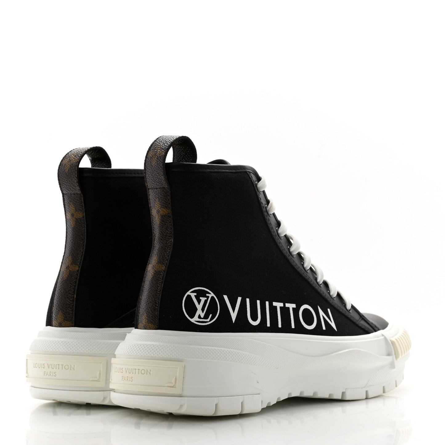 Canvas LV Squad Sneaker Boots 38.5 Black