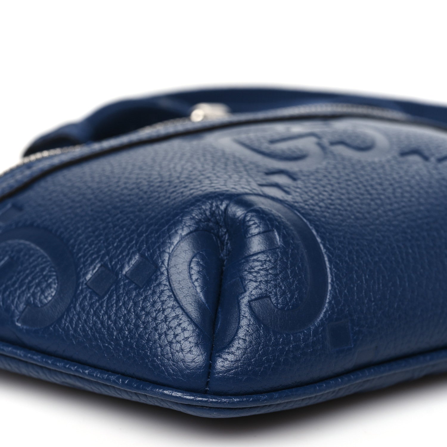 Gucci Piuma Calfskin Jumbo GG Embossed Small Belt Bag Royale 9 of 10