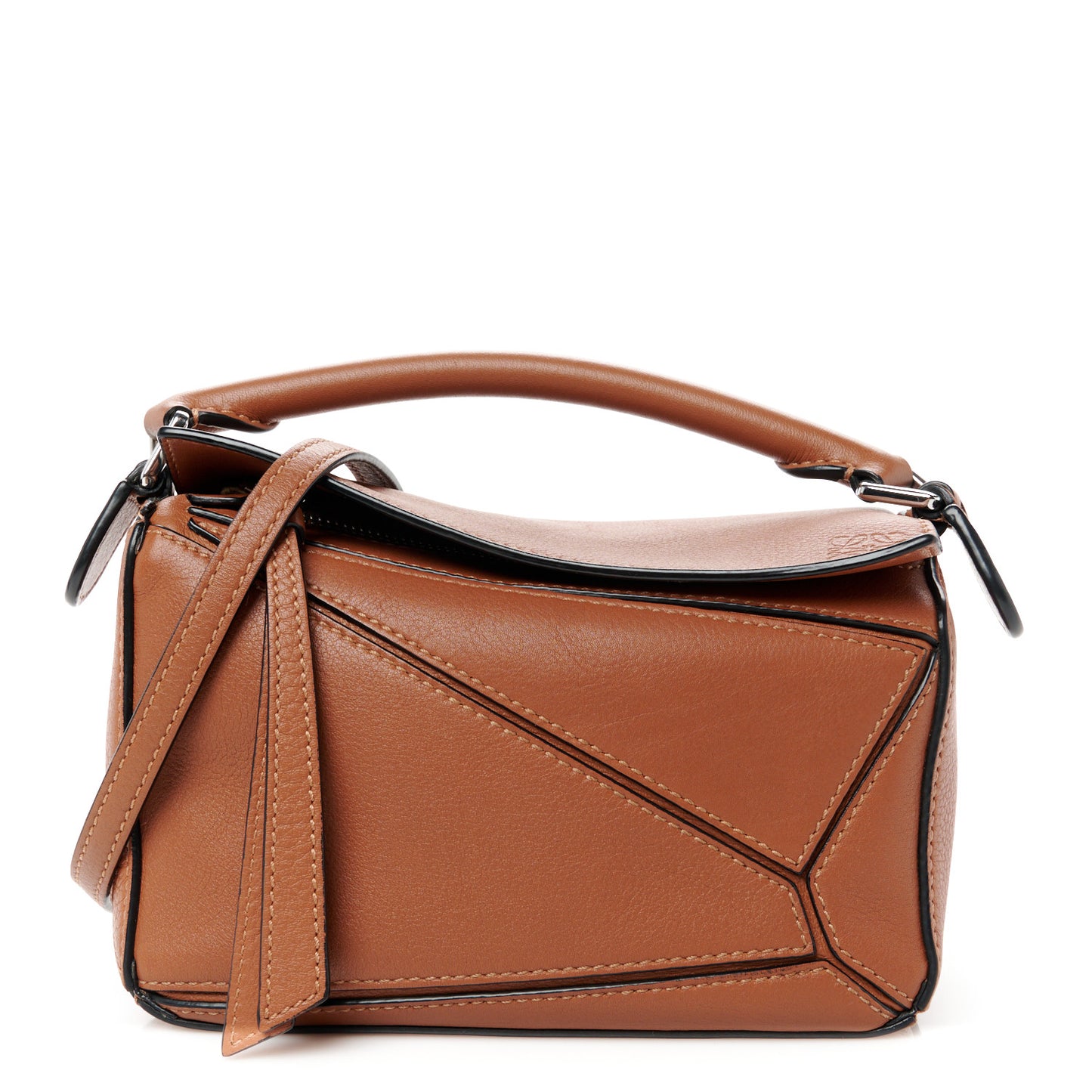 Calfskin Mini Puzzle Bag Tan