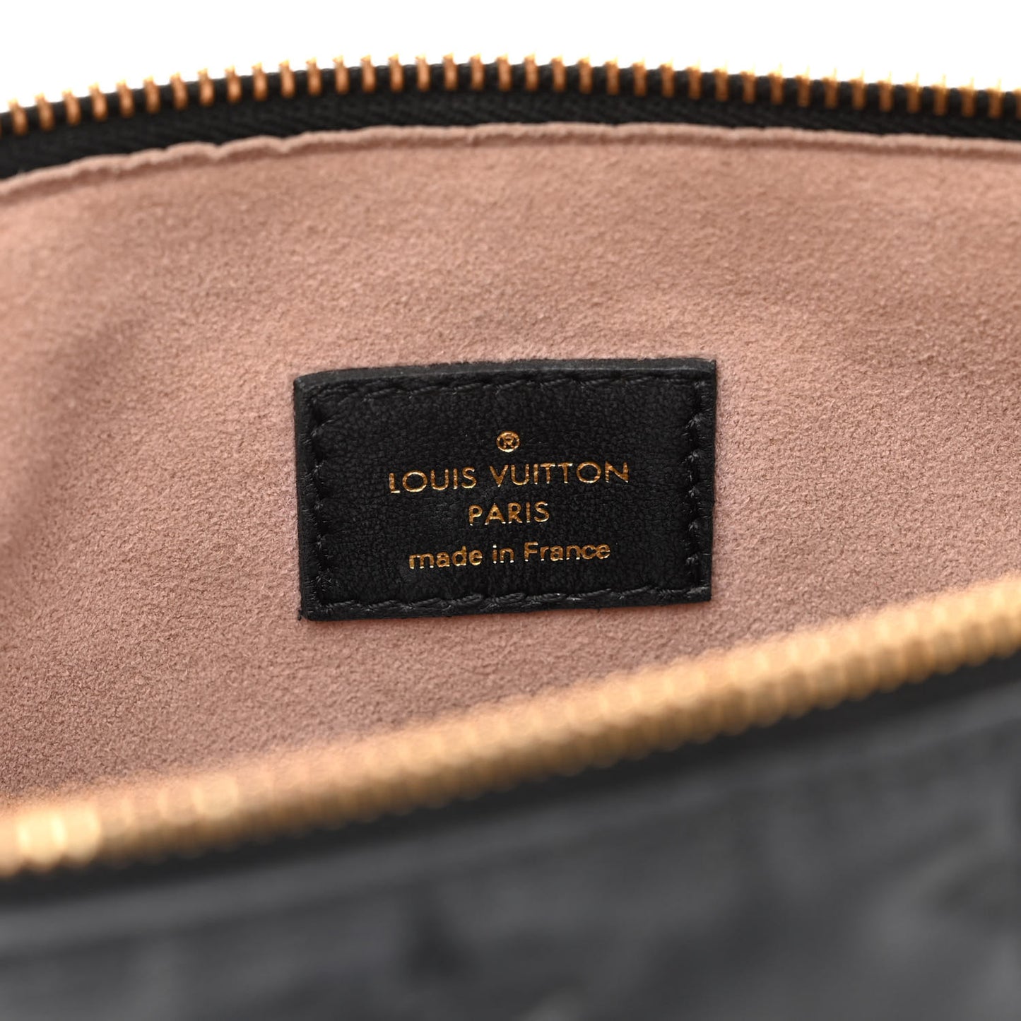 Lambskin Embossed Monogram Coussin PM Black