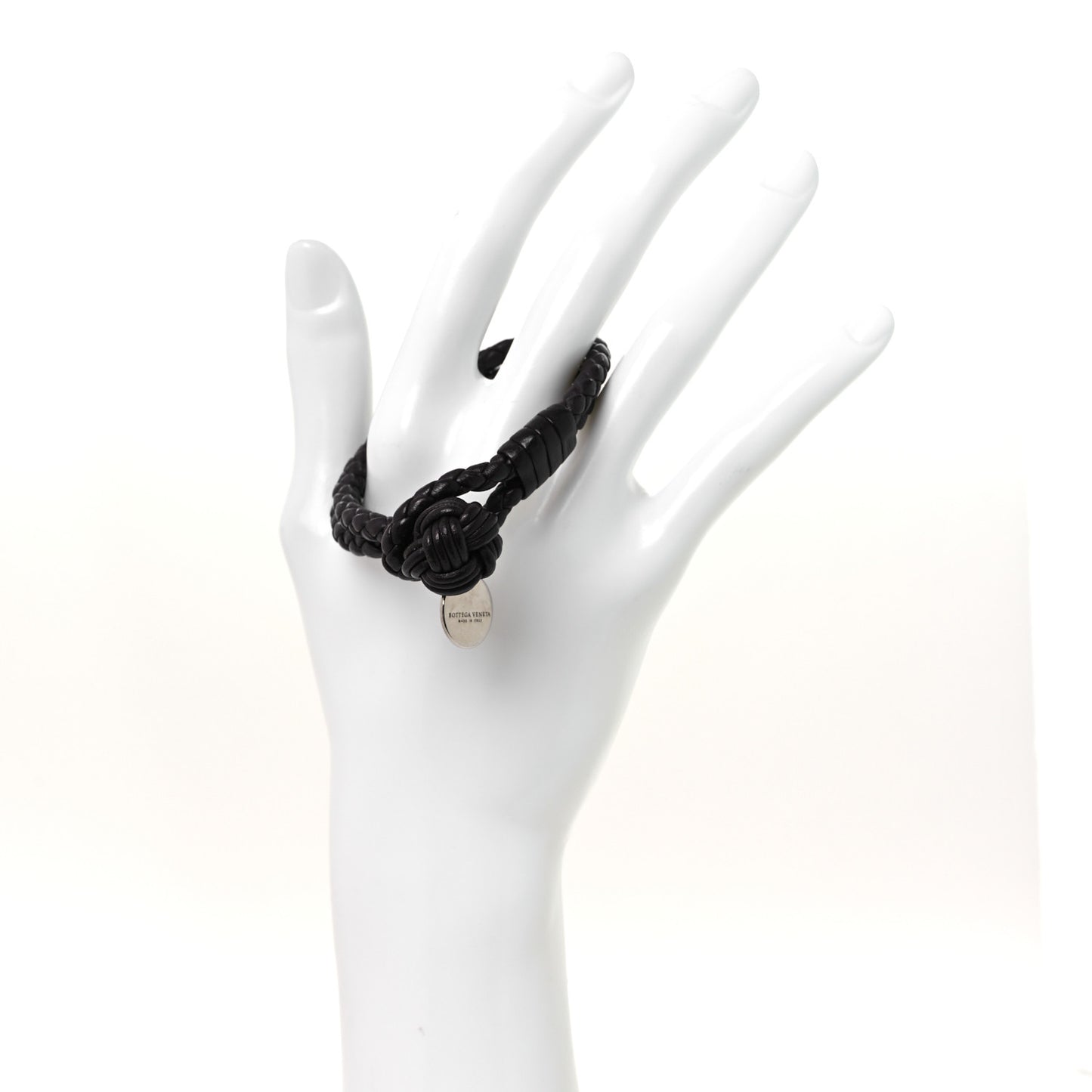 Nappa Intrecciato Bracelet Ebano