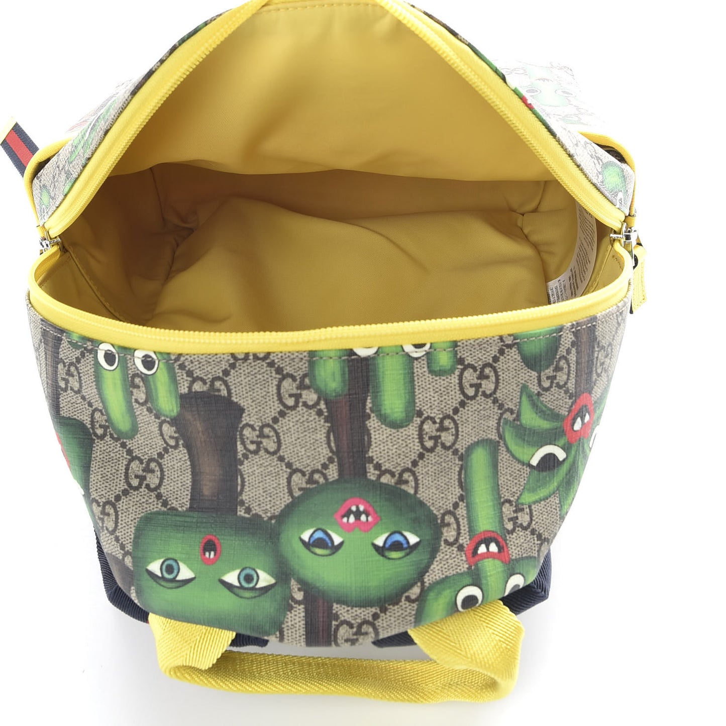 GG Supreme Monogram Smiling Plants Childrens Backpack