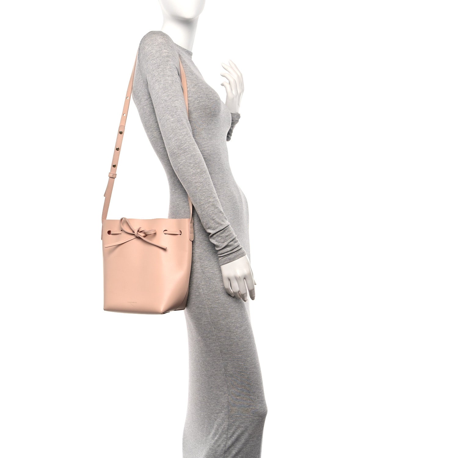 Mansur Gavriel Calfskin Mini Bucket Bag Rosa 2 of 10