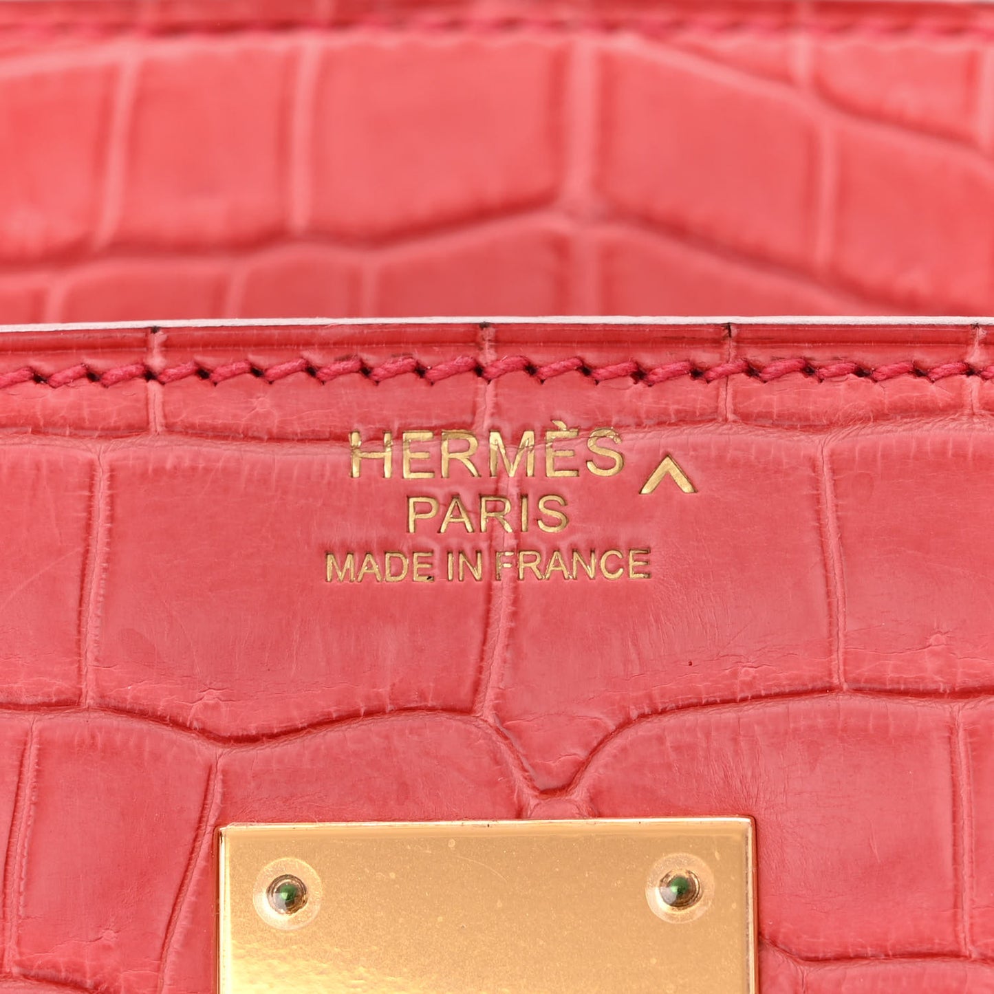 Matte Porosus Crocodile Birkin 30 Bougainvillea