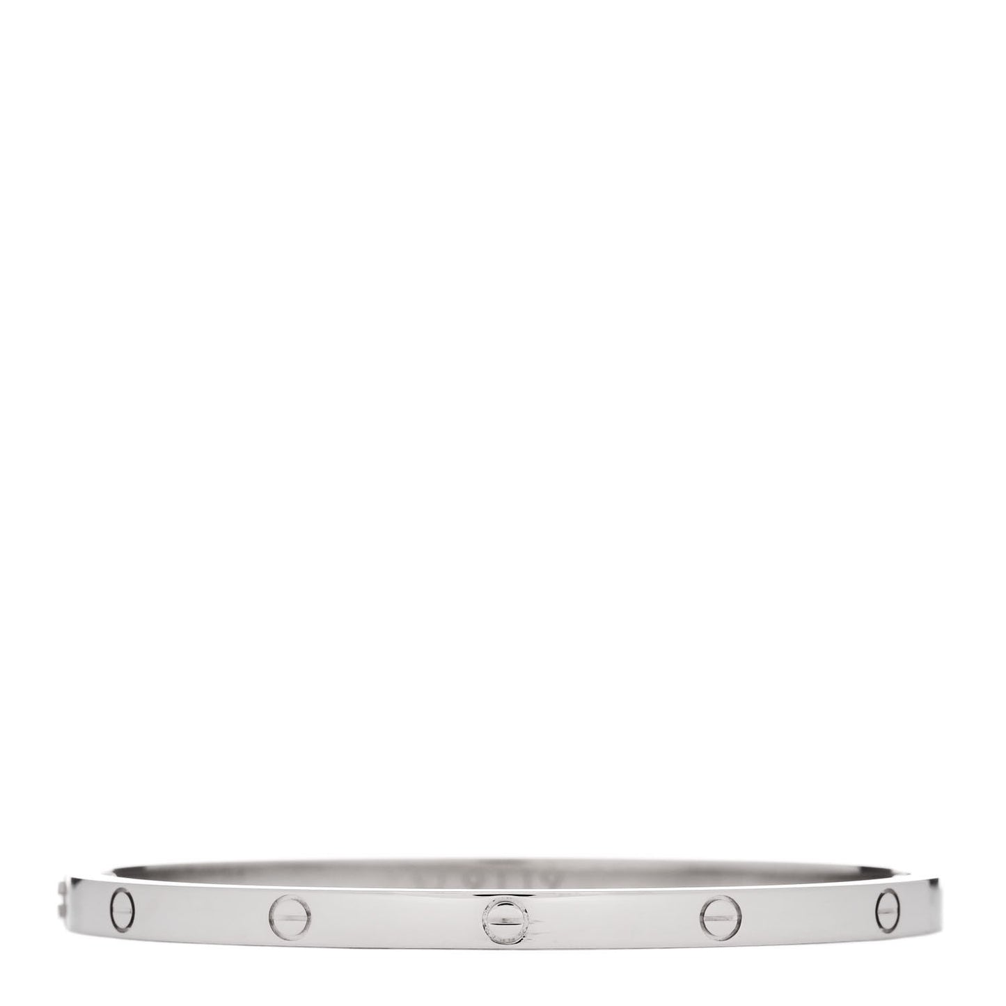 18K White Gold Small LOVE Bracelet 16