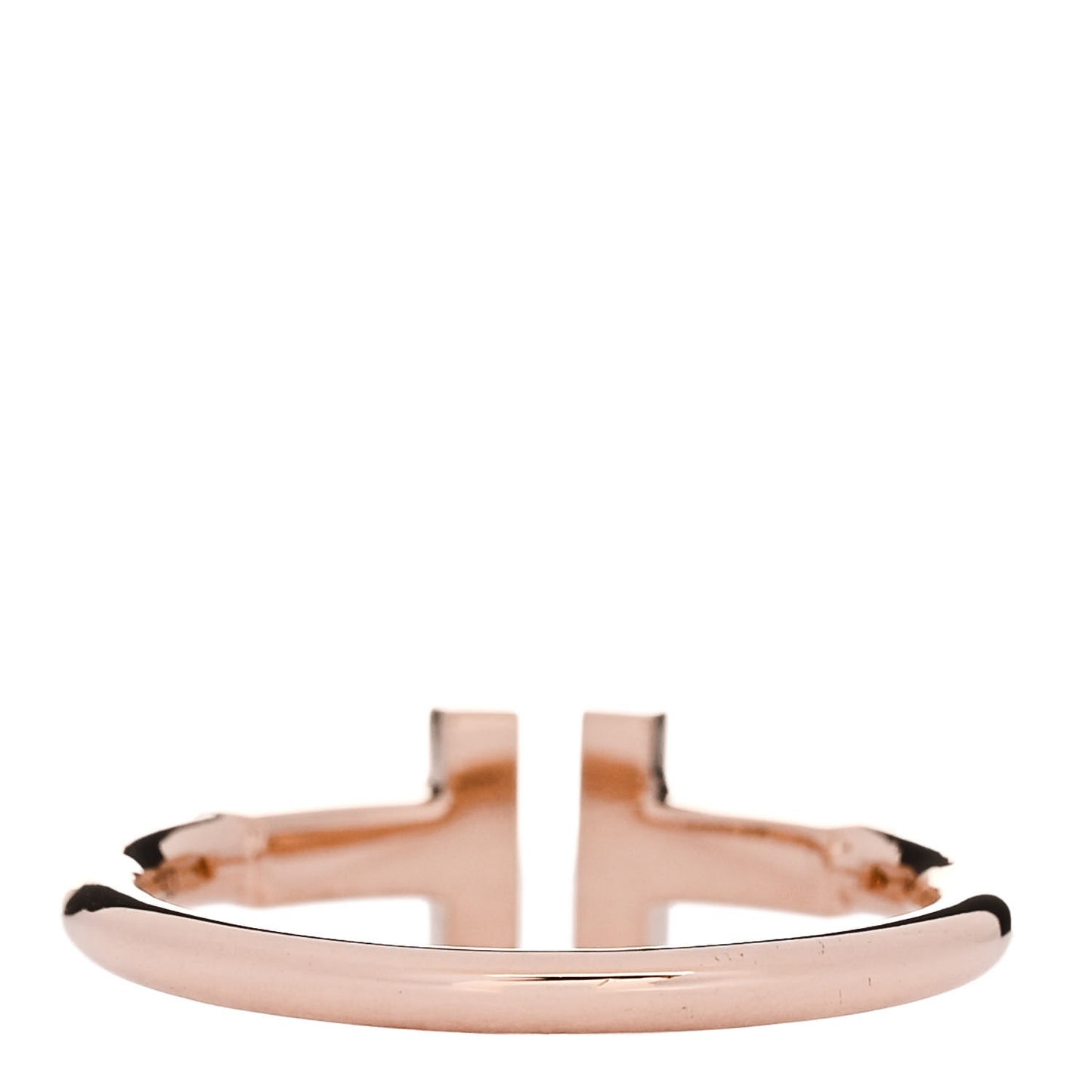 18K Rose Gold T Wire Ring 50 5.5