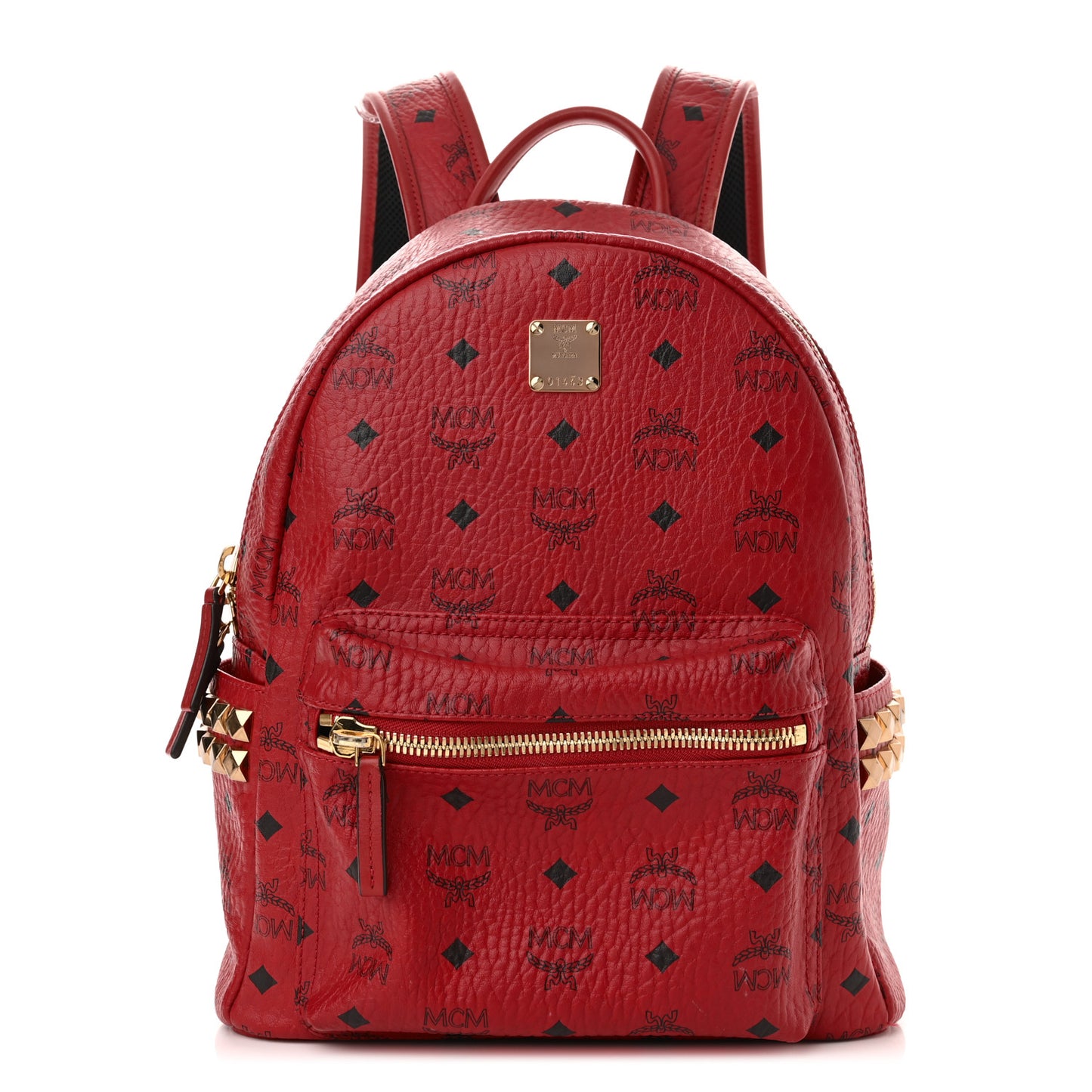 Visetos Small Side Stud Stark Backpack Red