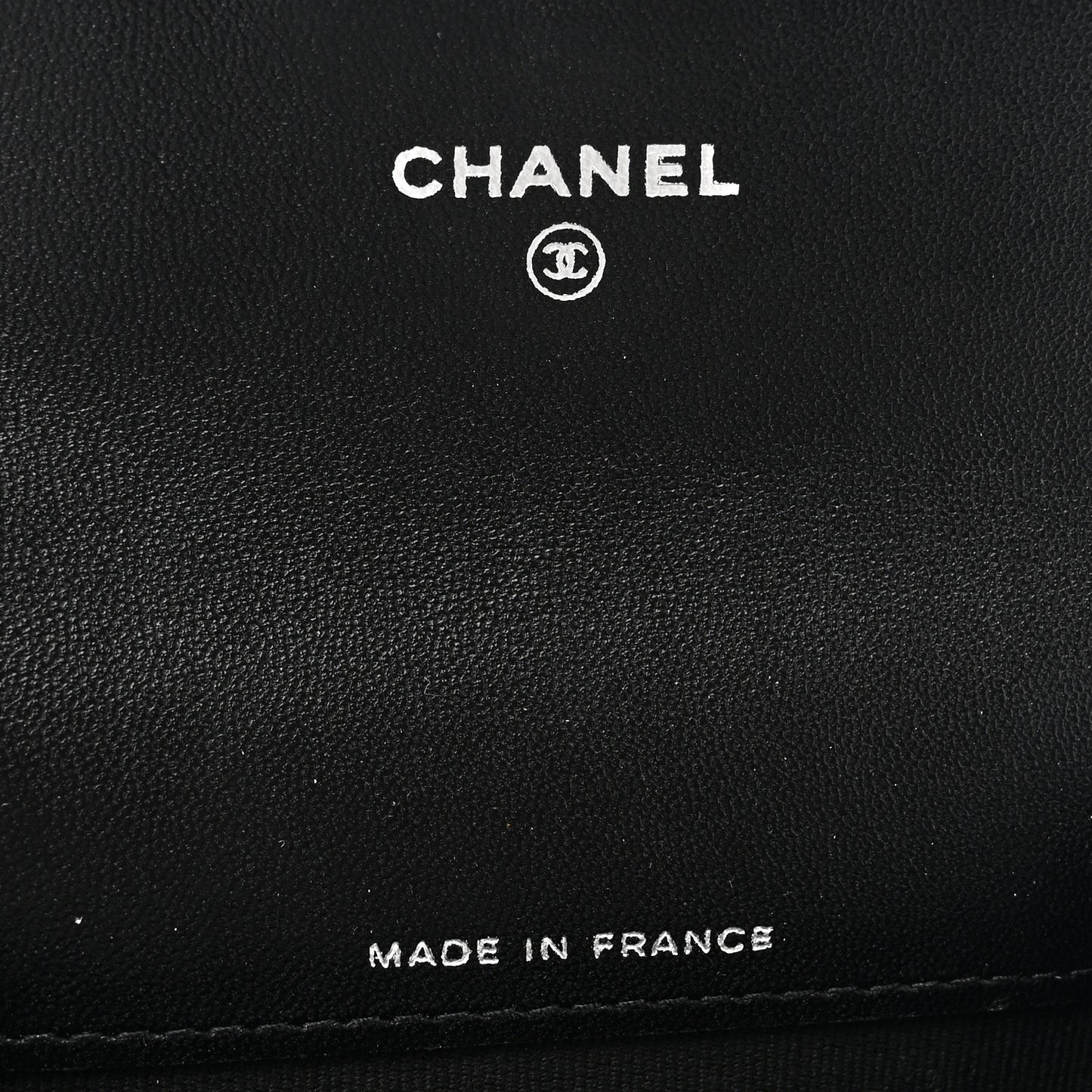 Lambskin Quilted Flap Card Holder Wallet So Black