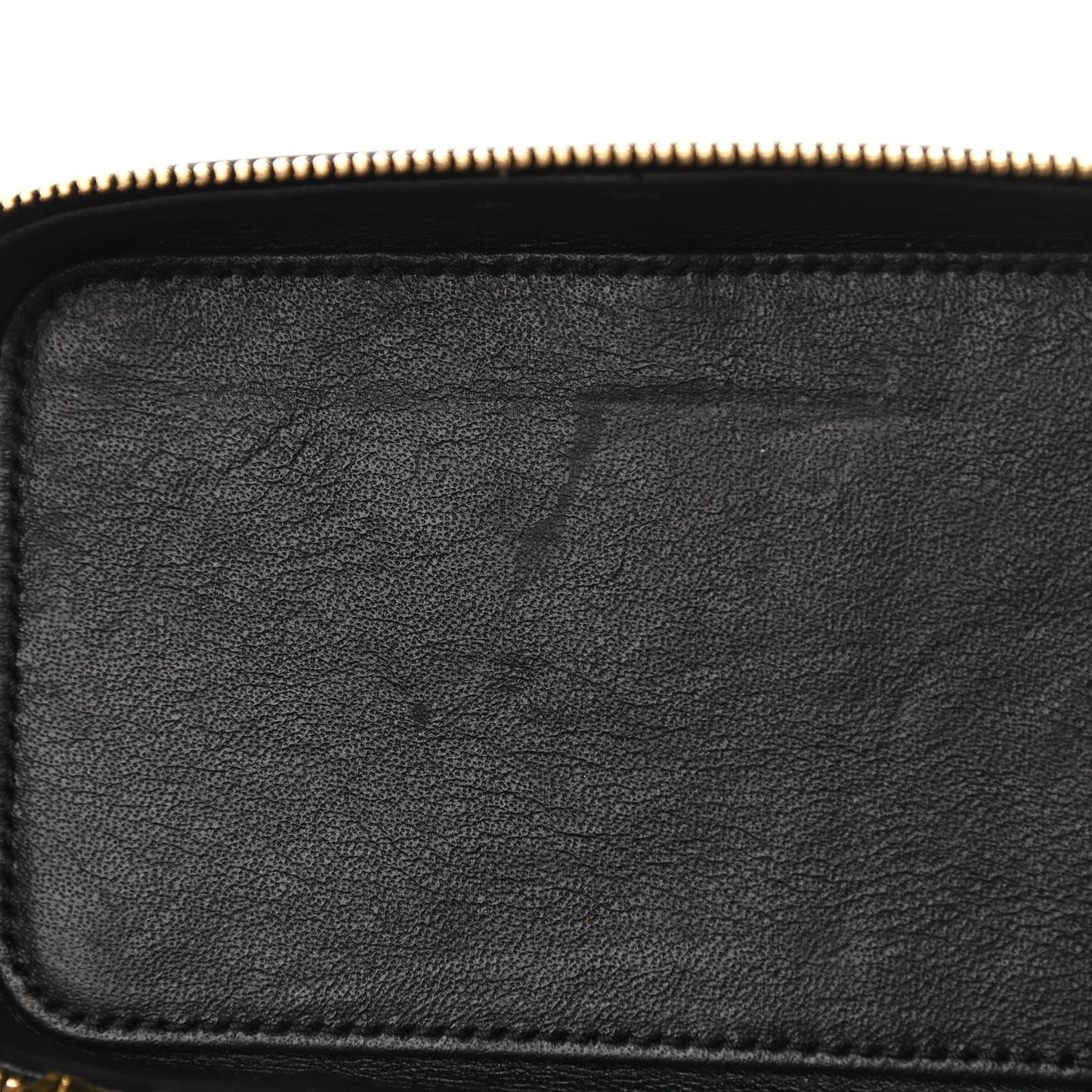 Patent Matelasse Monogram Vicky Vanity Black