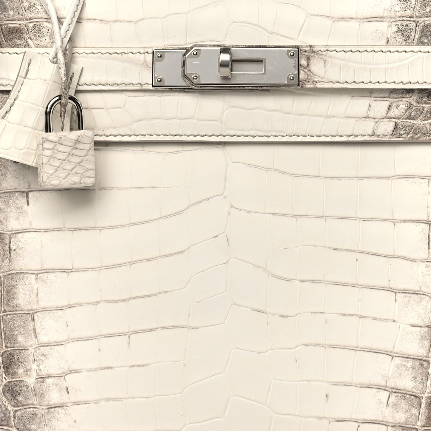 Matte Niloticus Crocodile Himalaya Kelly Retourne 28 White