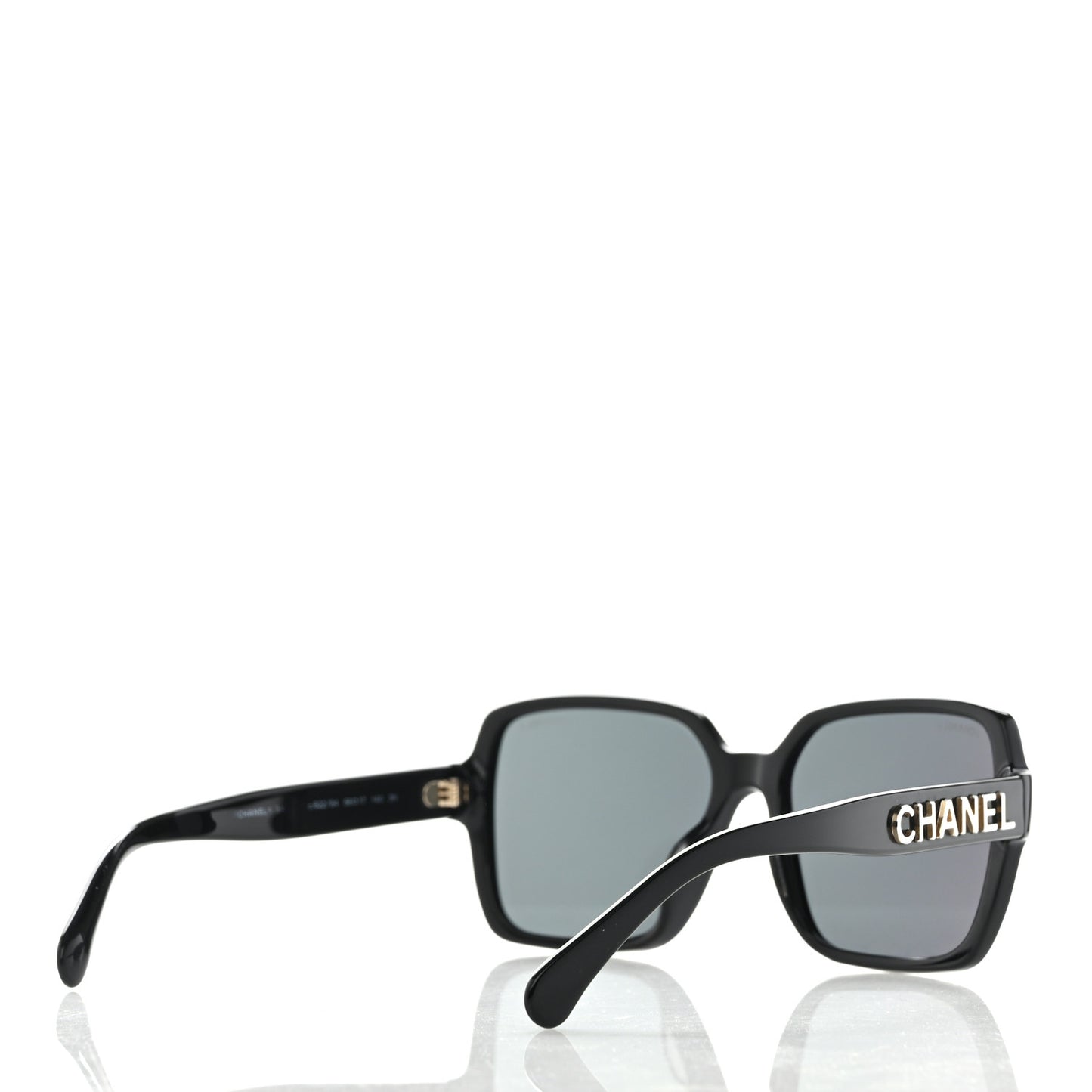 Acetate Polarized Square Sunglasses 5408-A Black