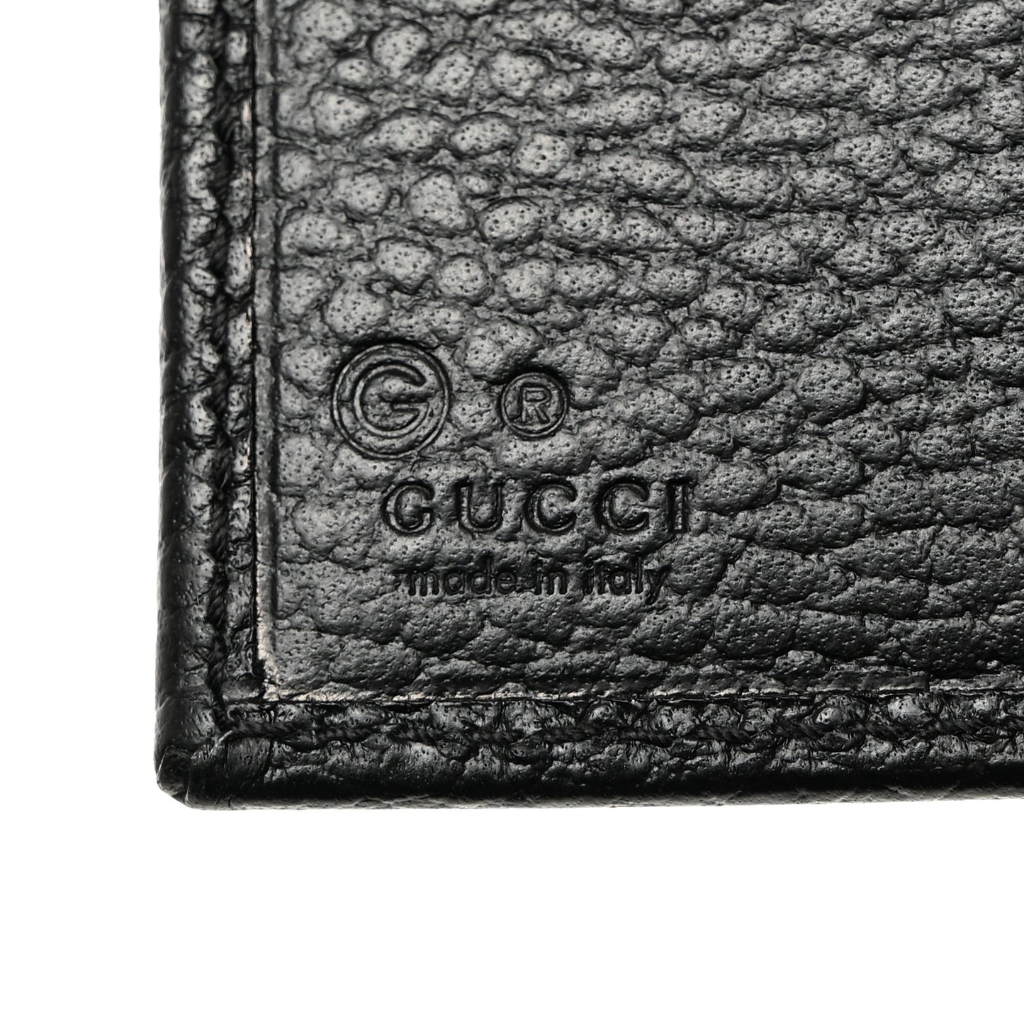 Dollar Calfskin Interlocking G French Wallet Black