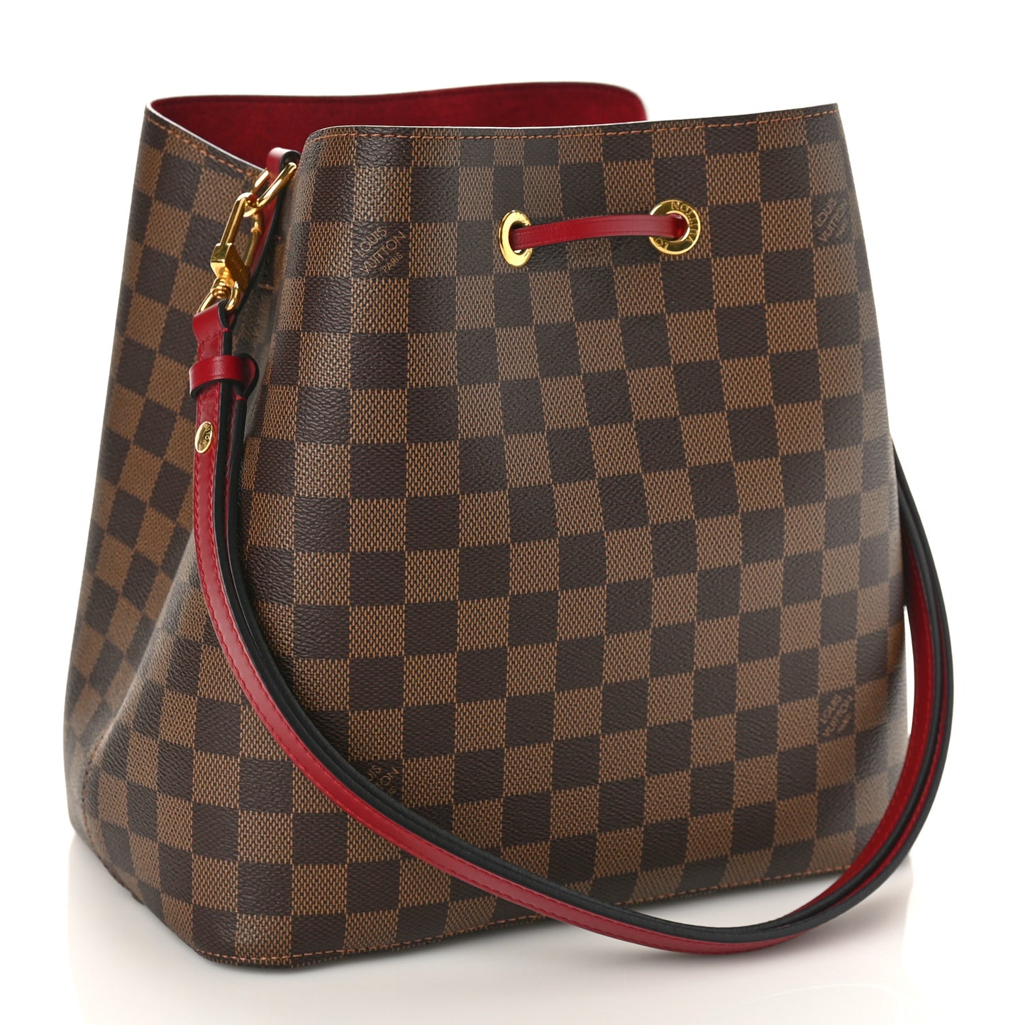 Damier Ebene Neonoe MM Cherry Berry
