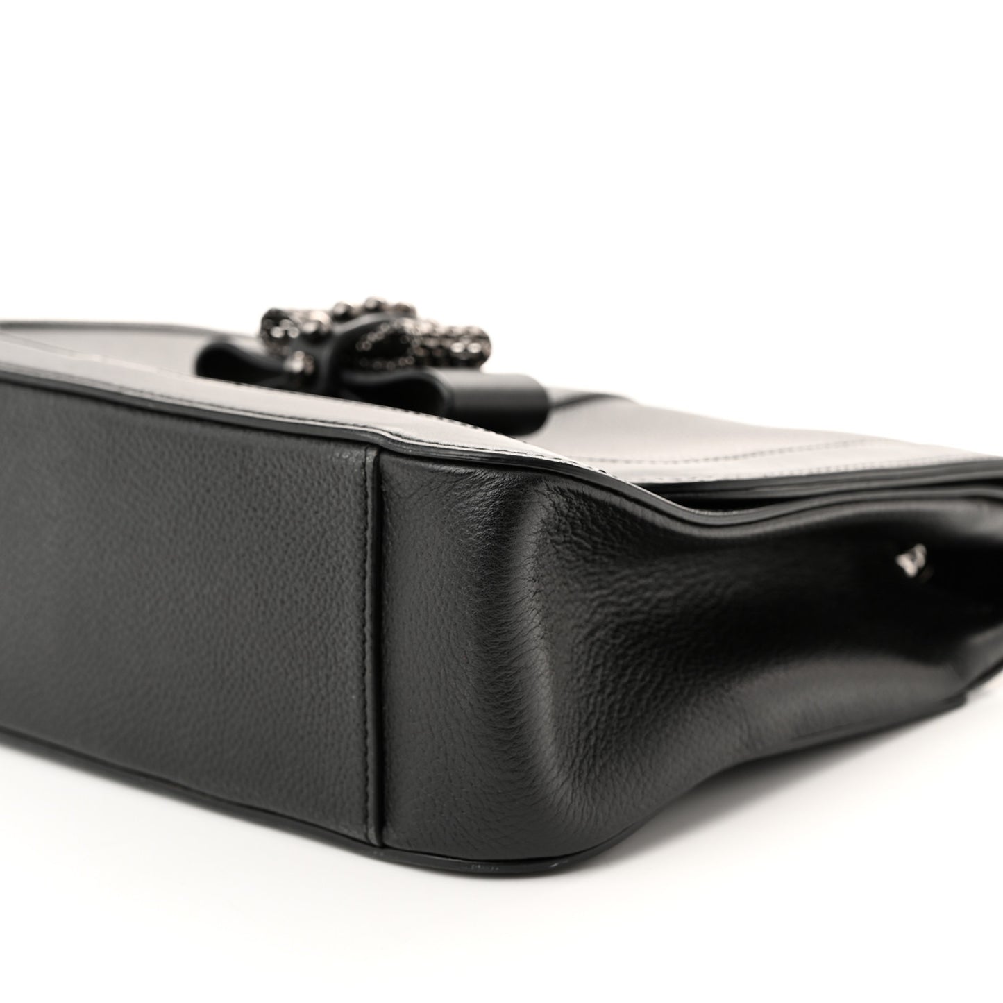 Calfskin Small Sweet Charity NV Shoulder Bag Black